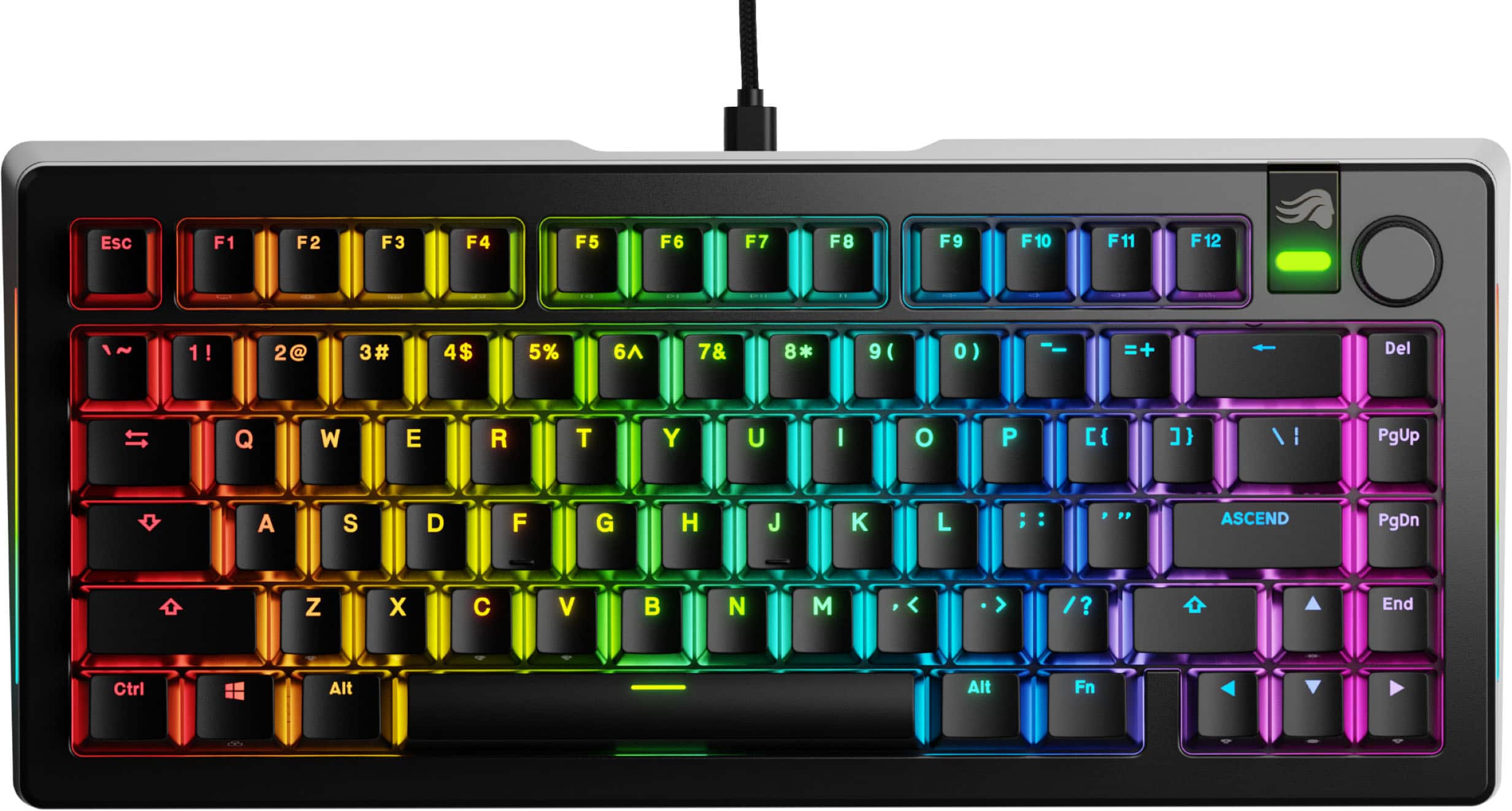 Glorious - GMMK 3 PRO 75% Wired Mechanical Linear Switch Gaming Keyboard with Hot-swappable Switches - Black product image