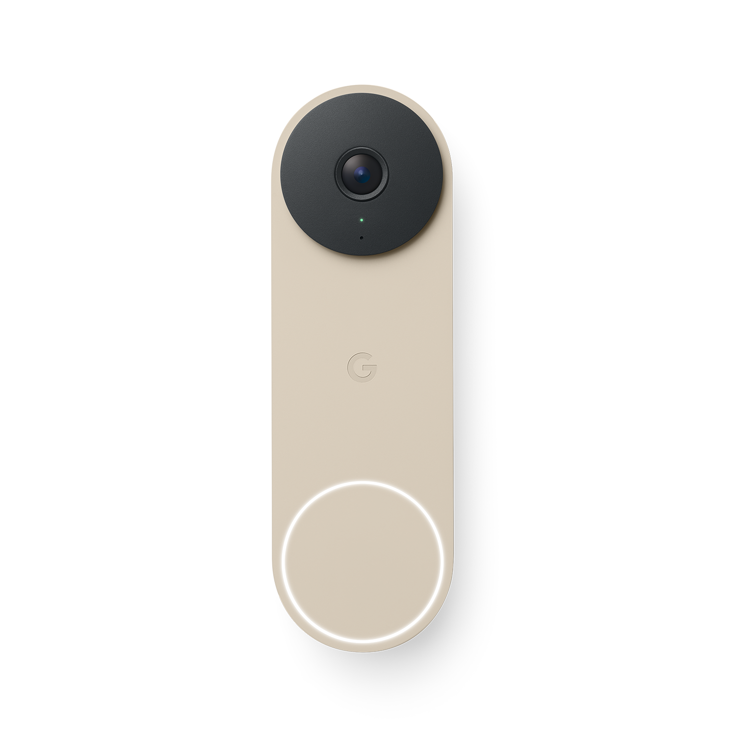 Google - Nest Doorbell (wired, 3rd gen) - Latest Model - 2K Video and Gemini - Linen product image