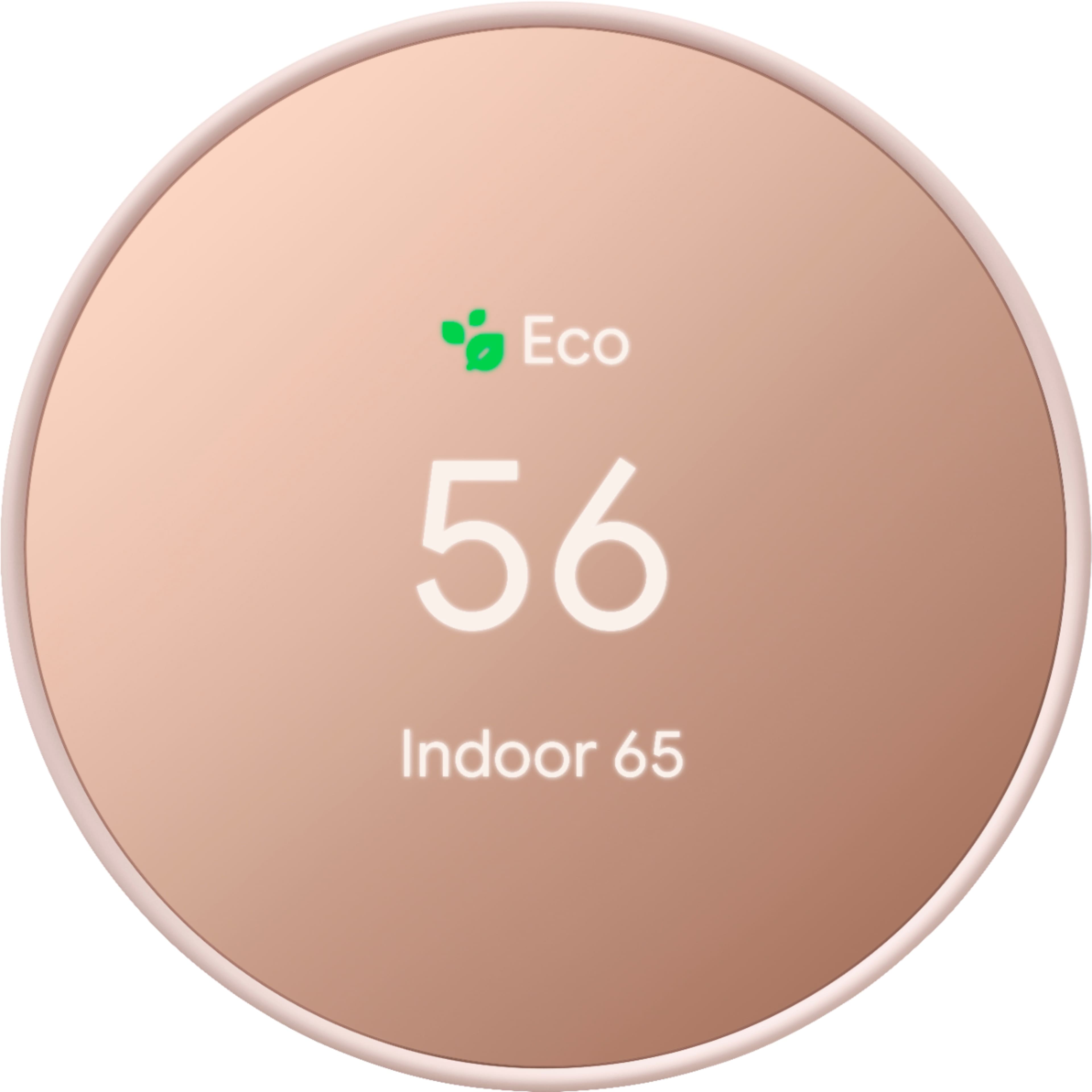 Google - Nest Thermostat - Programmable Wi-Fi Smart Thermostat - Sand product image