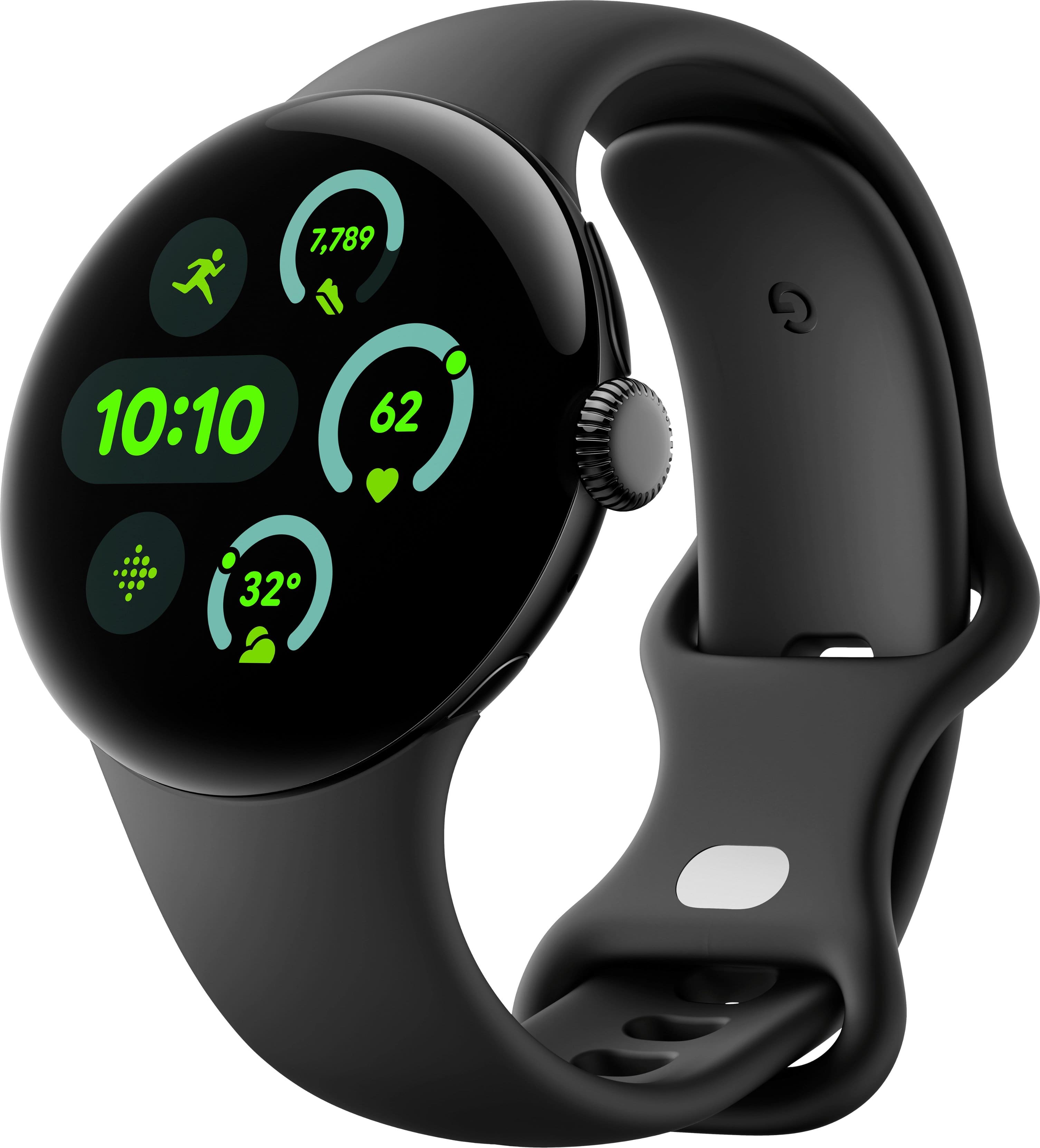 Google - Pixel Watch 3 (41mm) Smartwatch with Obsidian Band - Wi-Fi - Matte Black - (2024) product image
