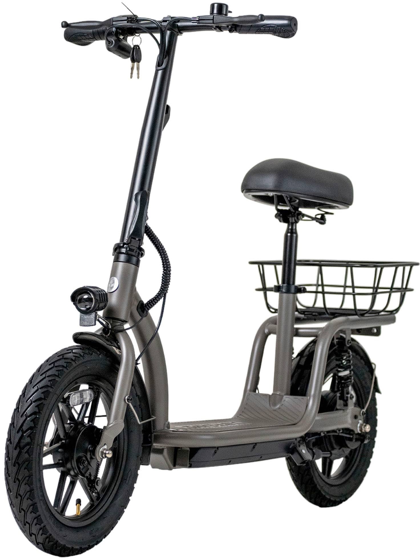 GoTrax - FLEX VOYAGER Electric Scooter w/16mi Operating Range & 15.5mph Max Speed - Gray product image