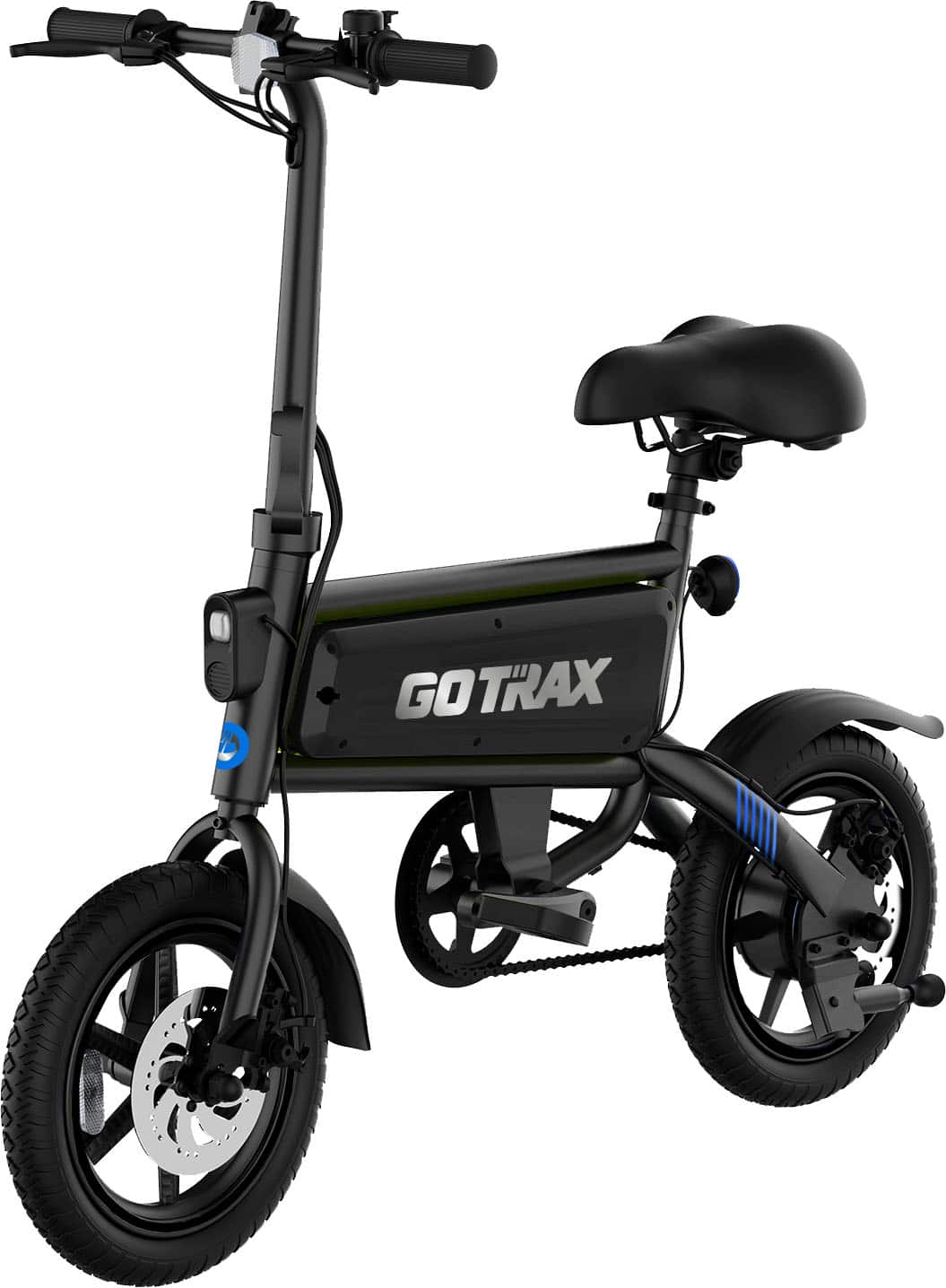 GoTrax - Z4 SWIFT Foldable eBike w/ 25mi Max Operating Range and 15.5mph Max Speed - Black product image