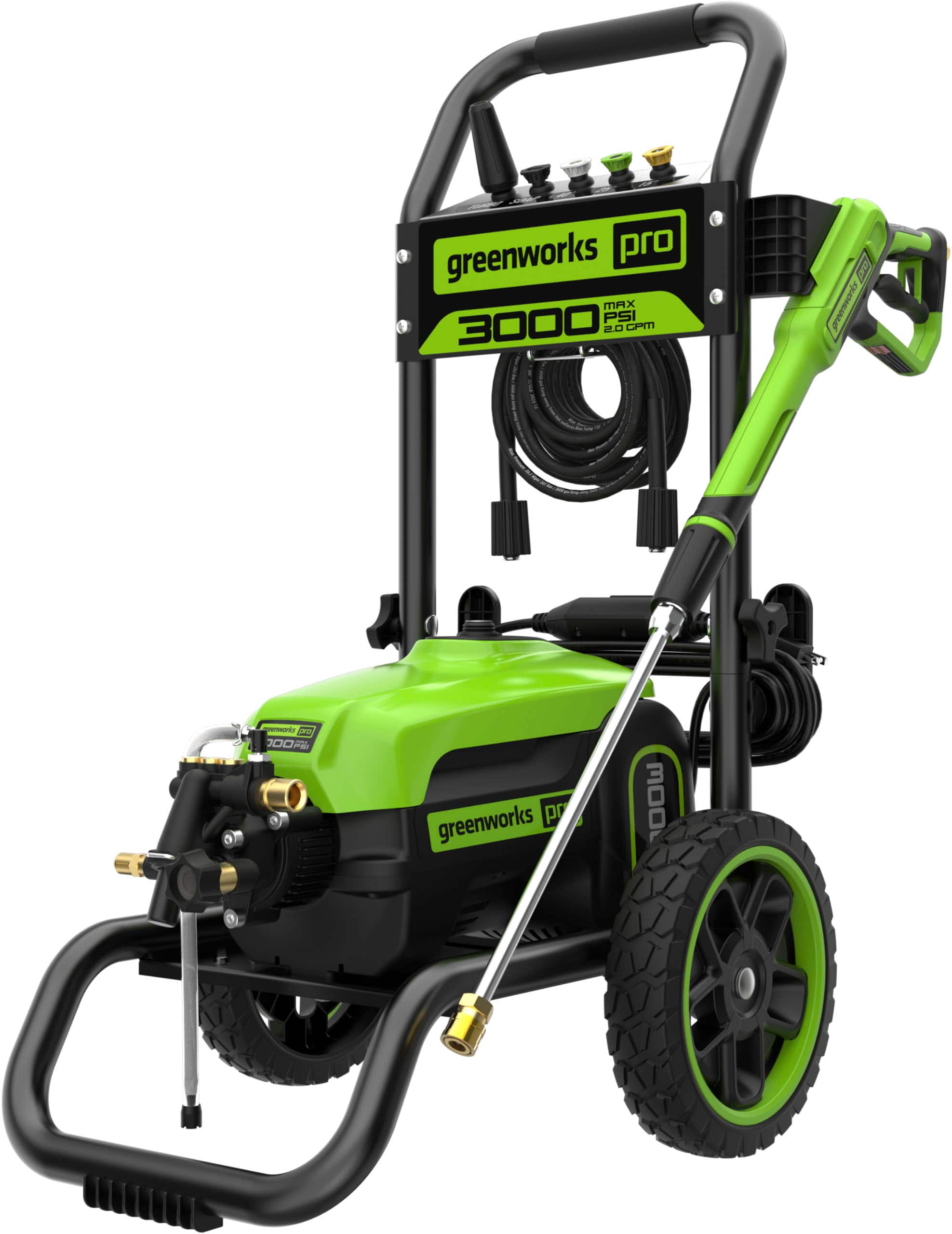 Greenworks - 3000 PSI Electric Pressure Washer up to 2.0 GPM - Green product image