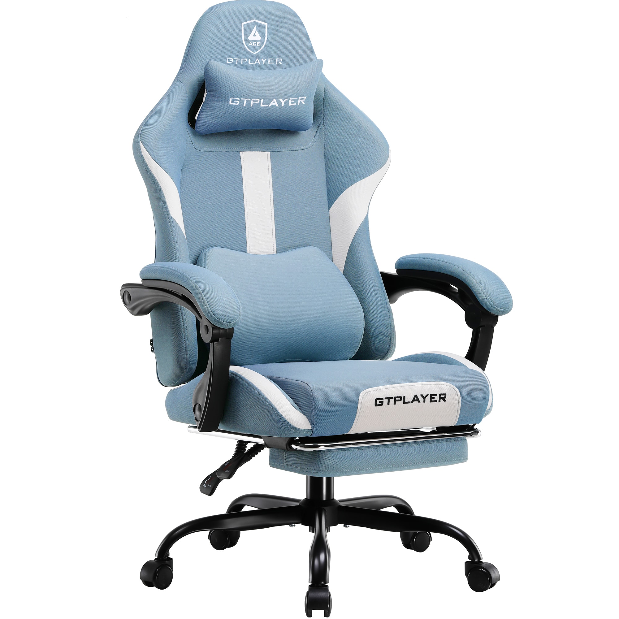 GTPlayer - GT905 Adjustable Gaming Chair with Breathable Fabric - Blue product image
