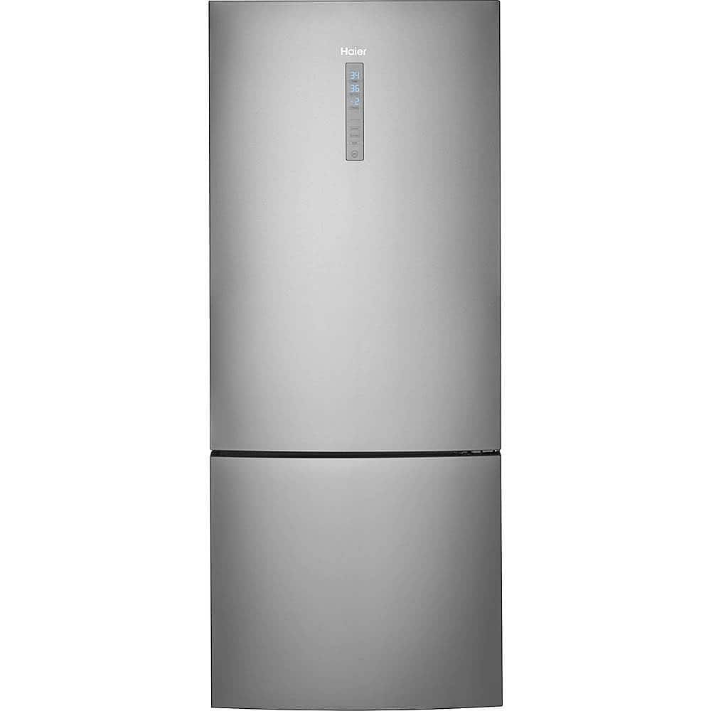 Haier - 15 Cu. Ft. Bottom-Freezer Refrigerator with Quick Cool and Freeze - Stainless Steel product image