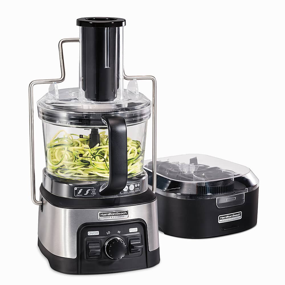 Hamilton Beach - Professional Spiralizing Stack & Snap 12-Cup Food Processor - Black product image