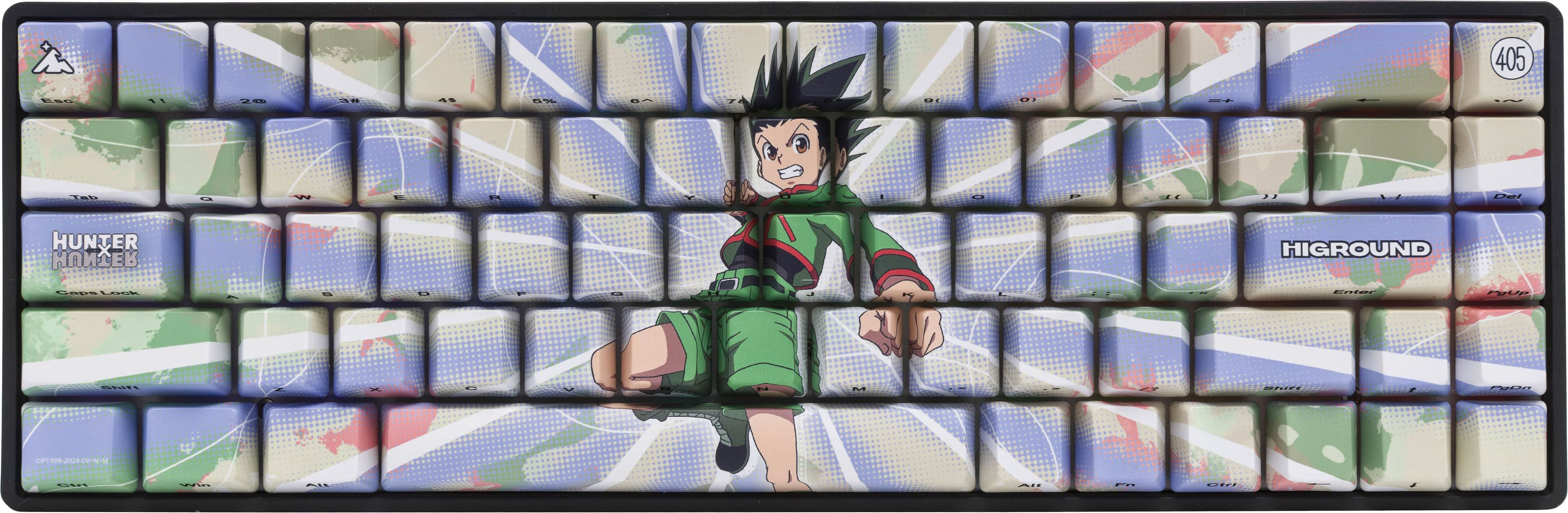 Higround - Hunter x Hunter Basecamp 65+ 65% Wired Mechanical Pre-Lubed TTC Venus Linear Switch Gaming Keyboard w/ RGB Backli…