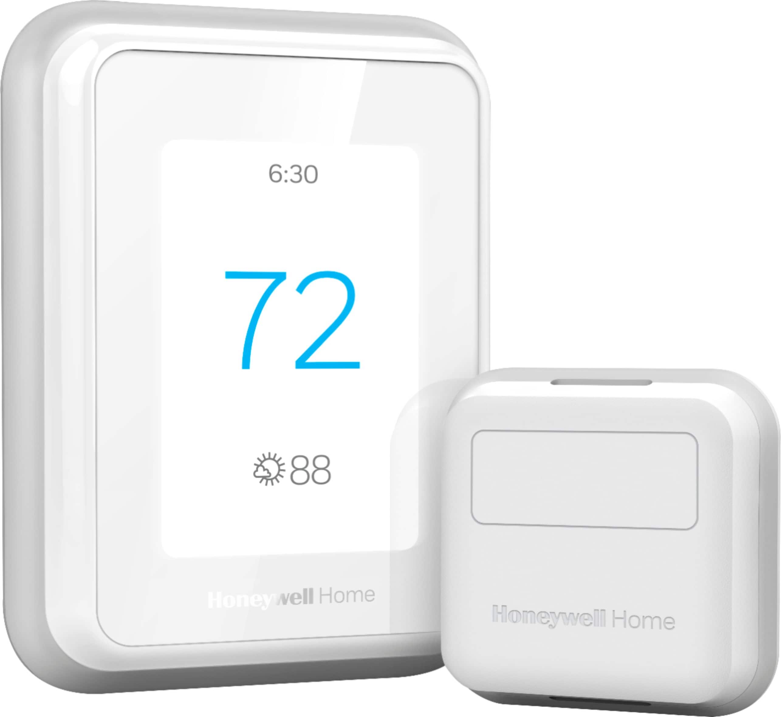 Honeywell Home - T9 Smart Programmable Touch-Screen Wi-Fi Thermostat with Smart Room Sensor - White product image