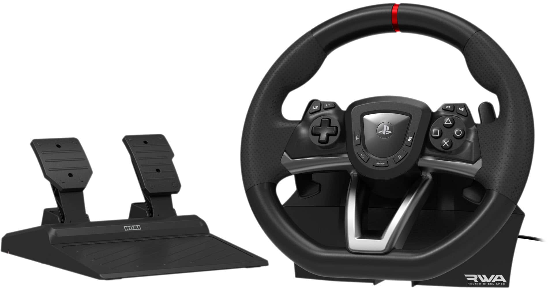 Hori - Racing Wheel Apex for PS5, PS4, and PC - Black product image