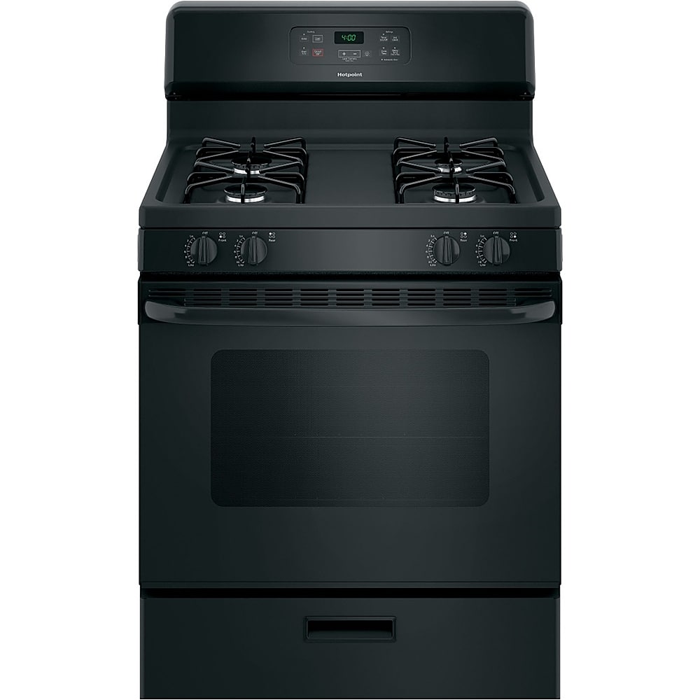 Hotpoint - 4.8 Cu. Ft. Freestanding Gas Range - Black product image