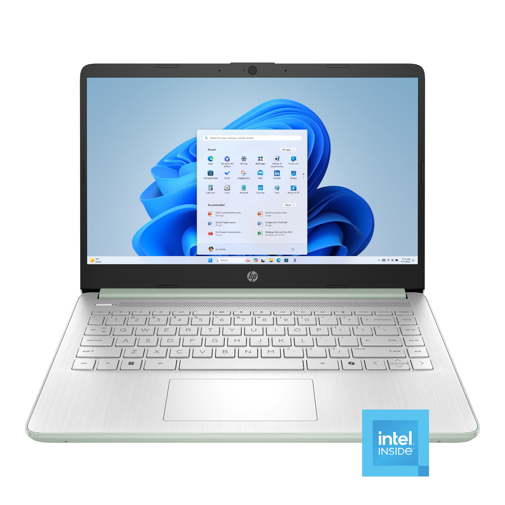 HP - 14" Laptop - Intel N150 Processor - 4GB Memory - 128GB UFS - Willow Green product image