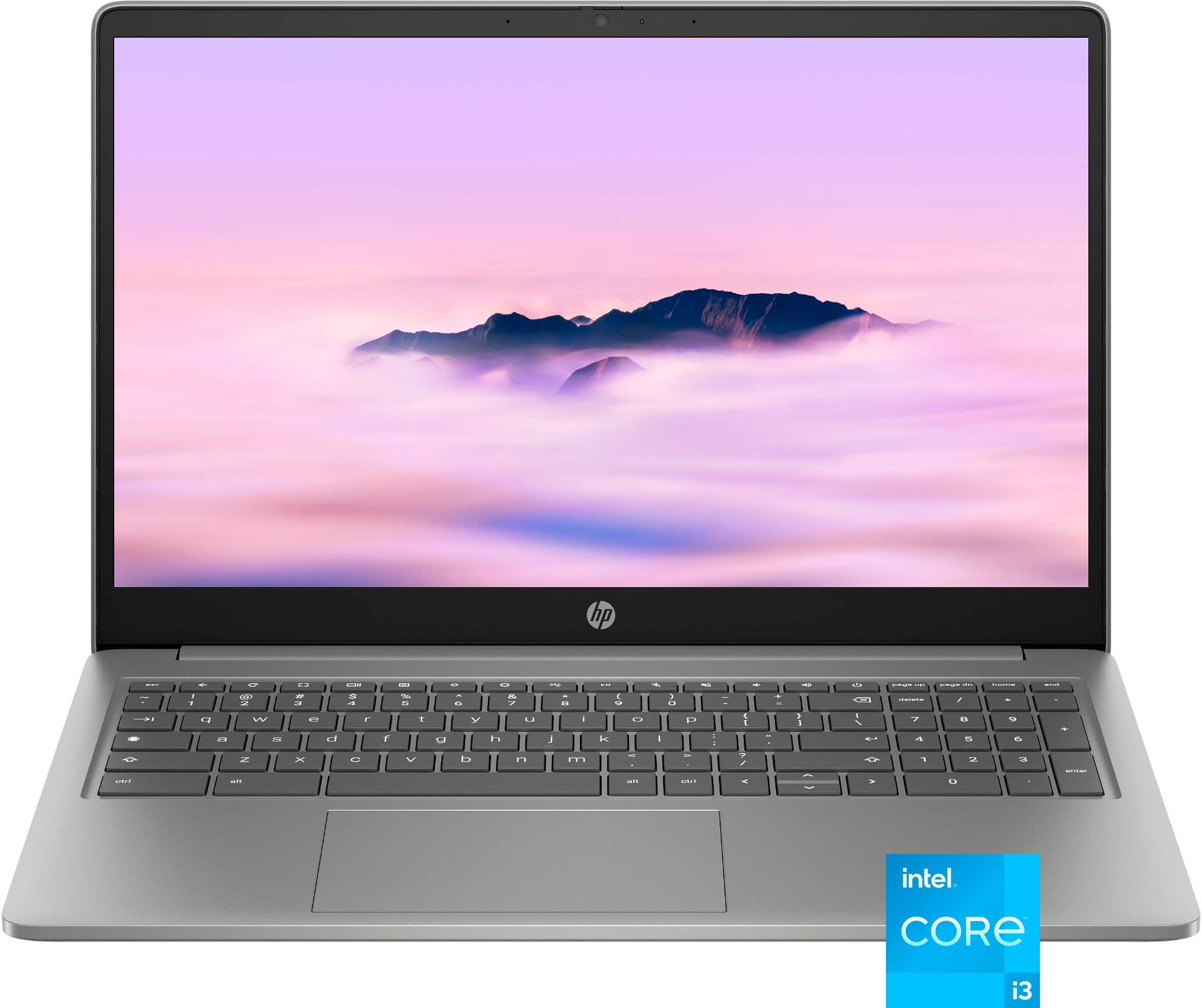HP - 15.6" Full HD Chromebook Plus Laptop with Google AI - Intel Core i3 N305 2023 - 8GB Memory - 128GB UFS - Mineral Silver…