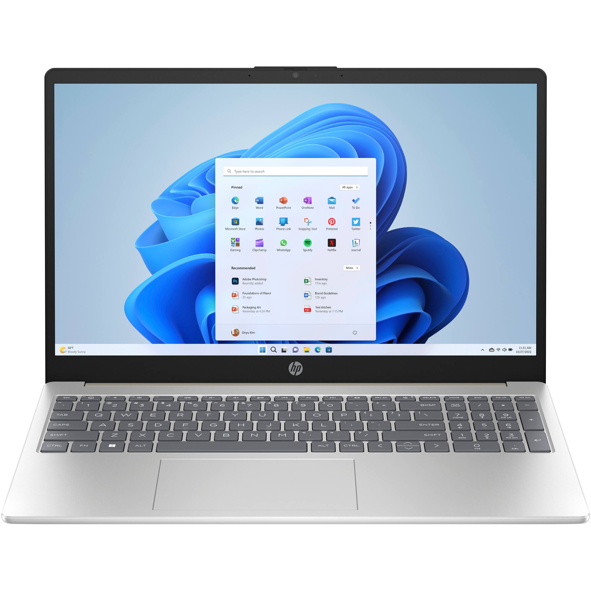 HP - 15.6" HD Touch-Screen Laptop - Intel Processor N200 - 4GB Memory - AMD Radeon Graphics - 256GB SSD - Windows 11 Home -…
