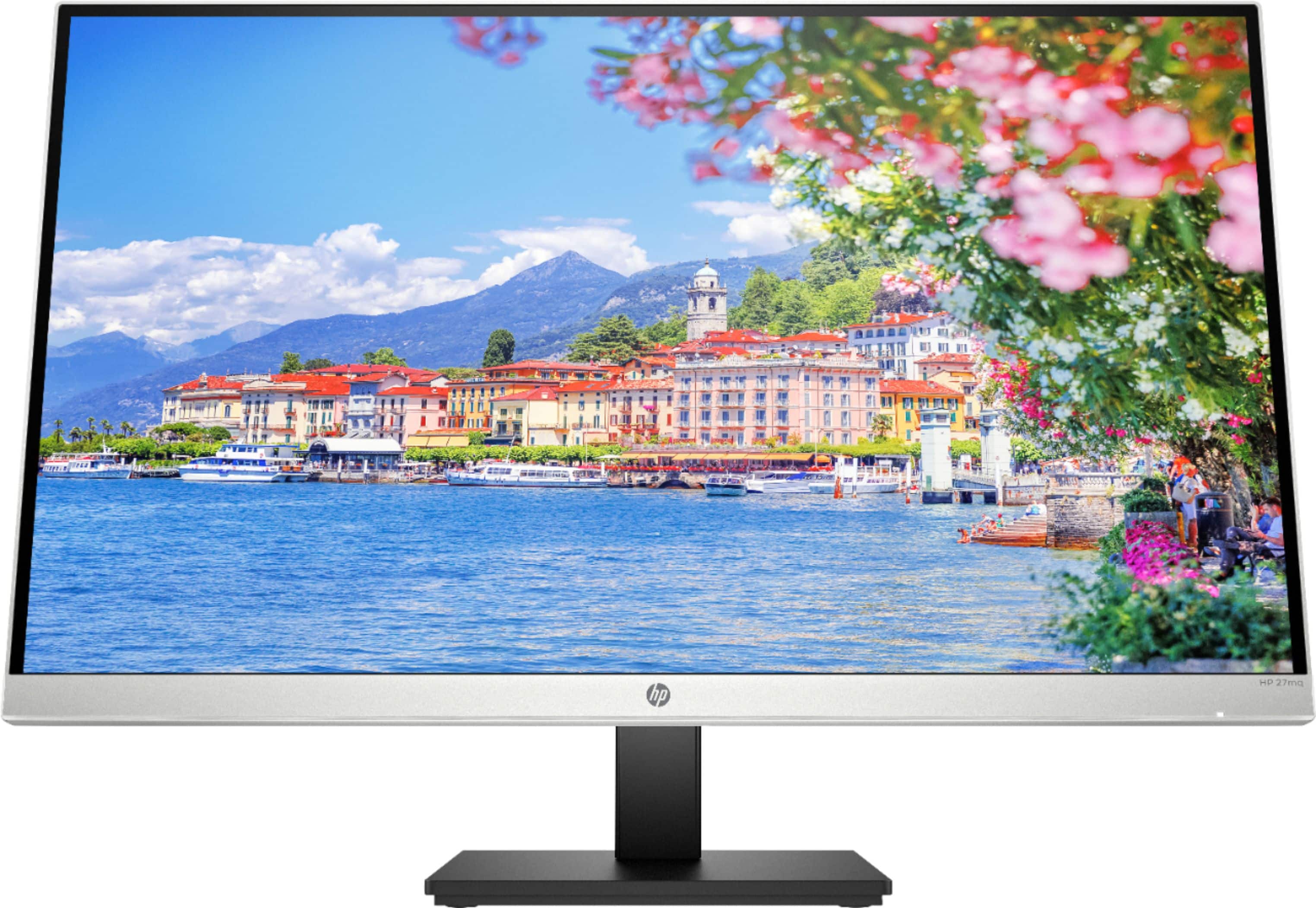 HP - 27" IPS LED QHD Monitor with Adjustable Height (HDMI, VGA) - Silver & Black product image