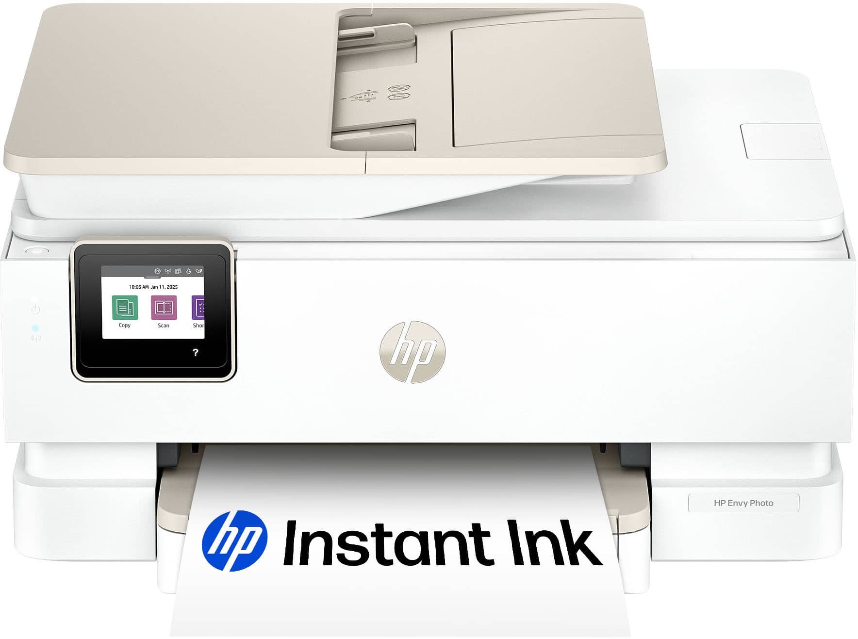 HP - Envy Photo 7975 Wireless AI-Enabled All-in-One Inkjet Printer w/ 3 Months of Instant Ink - White product image