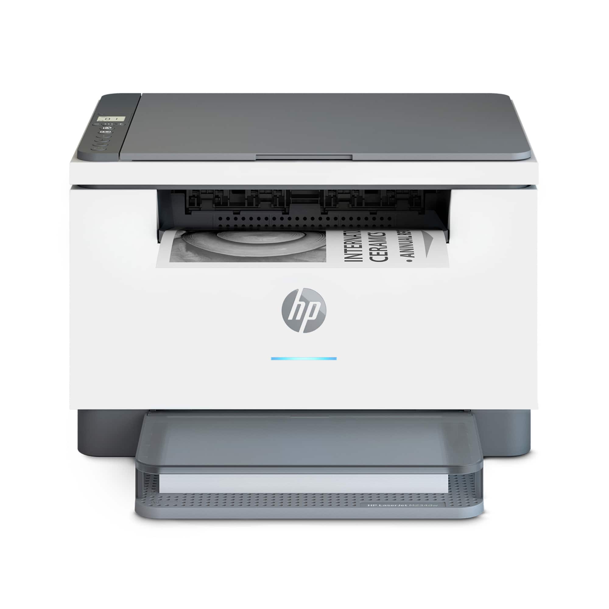 HP - LaserJet M234dw Wireless AI-Enabled Black-and-White Laser Printer - White & Slate product image