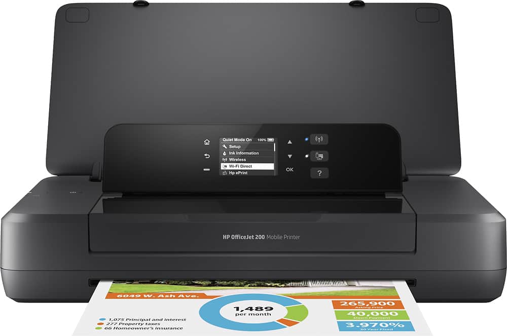 HP - OfficeJet 200 Mobile Inkjet Printer - Black product image