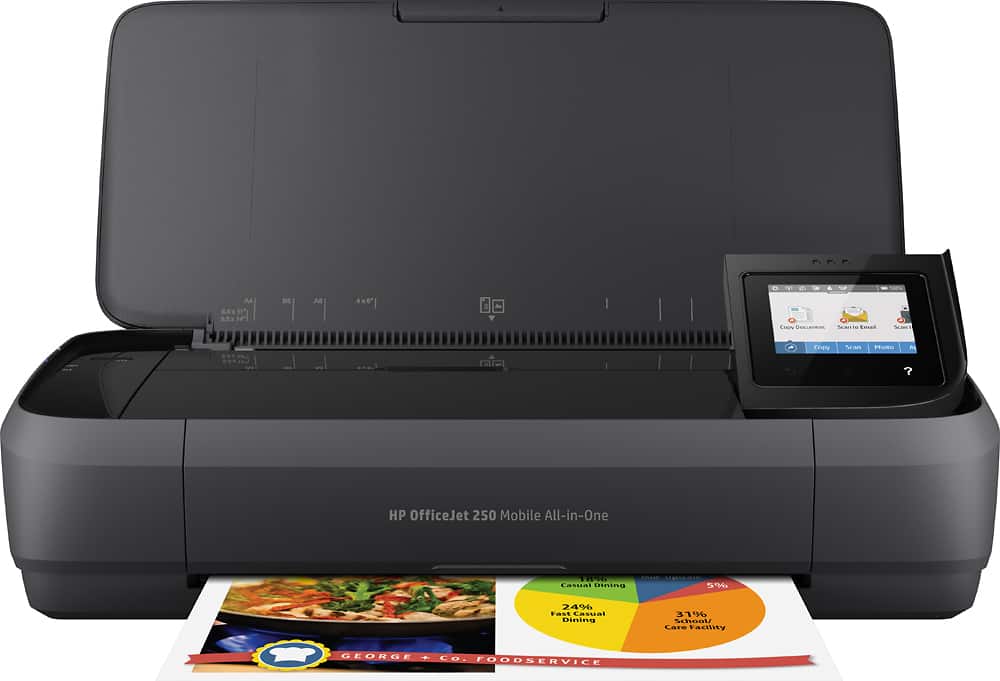 HP - OfficeJet 250 Mobile Wireless All-In-One Inkjet Printer - Black product image