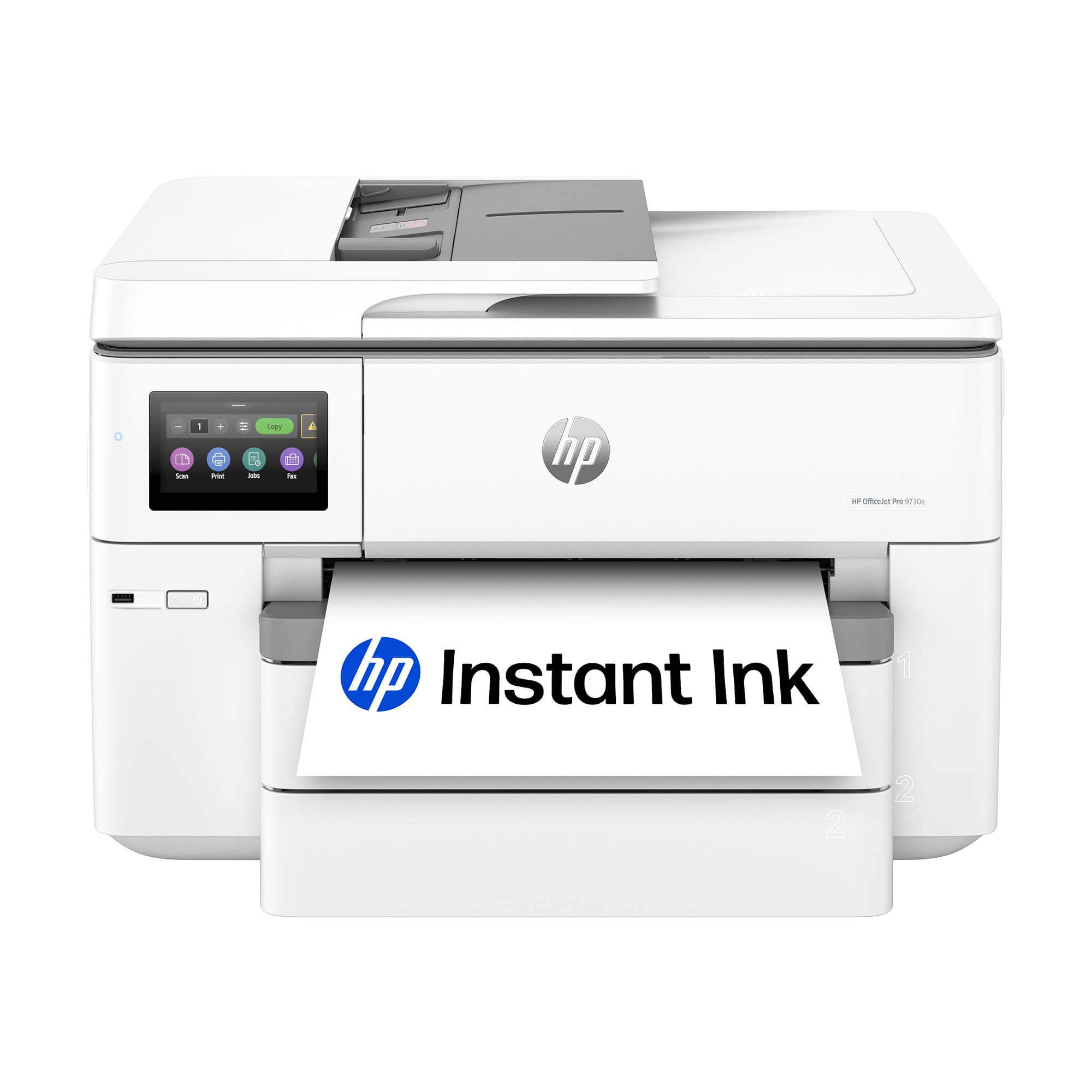 HP - OfficeJet Pro 9730e Wireless AI-Enabled Wide Format AiO Inkjet Printer w/ 3 Months of Instant Ink - White product image