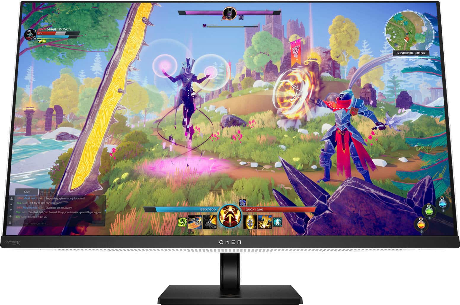 HP OMEN - Transcend 31.5" QD-OLED 4K UHD 240Hz G-SYNC Compatible Gaming Monitor with Adjustable Height - Black/White product…
