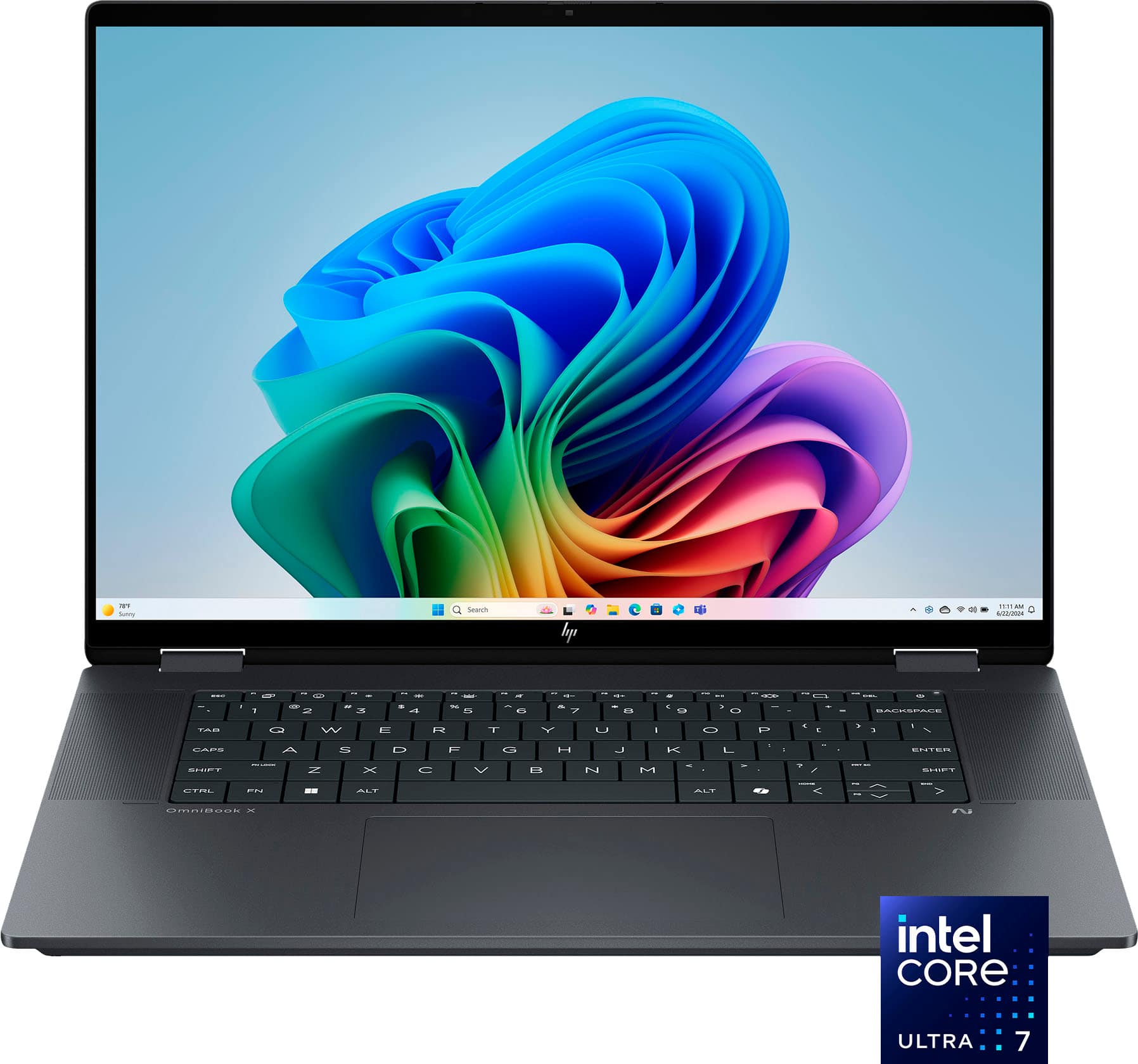 HP - OmniBook X Flip 2-in-1 - Copilot+ PC - 16" 2K Touch-Screen Laptop - Intel Core Ultra 5 226V - 16GB Memory - 512GB SSD -…