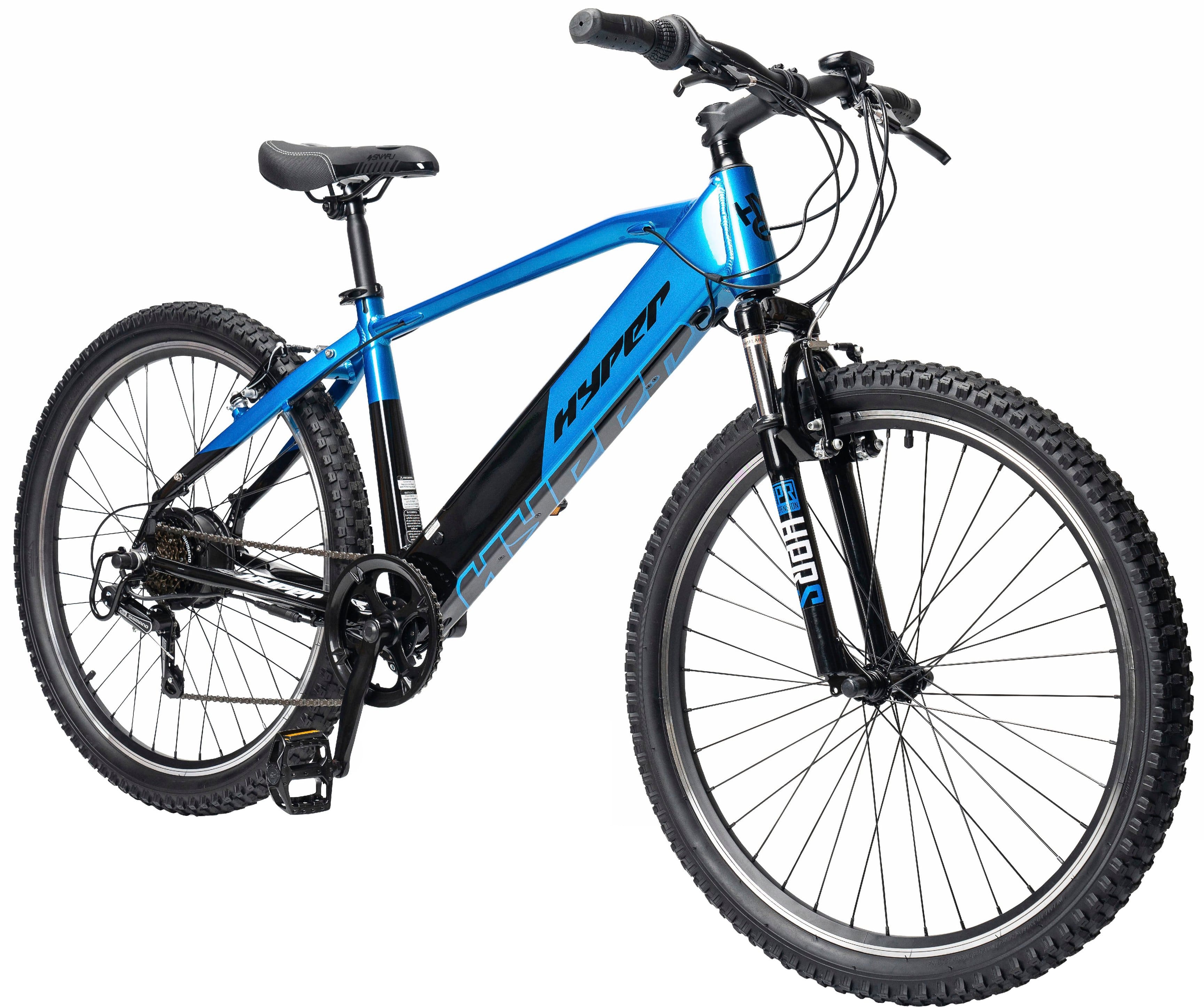 Hyper - 26" Mountain Electric Bike eBike 20mph Speed & 20 Mile Operating Range - Class 1 Pedal Assist - UL Approved & Certif…