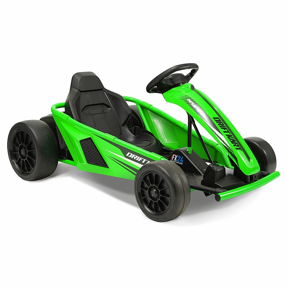 Hyper - Drifting Go Kart Electric Ride On w/ 9 MPH Max Speed - Green product image