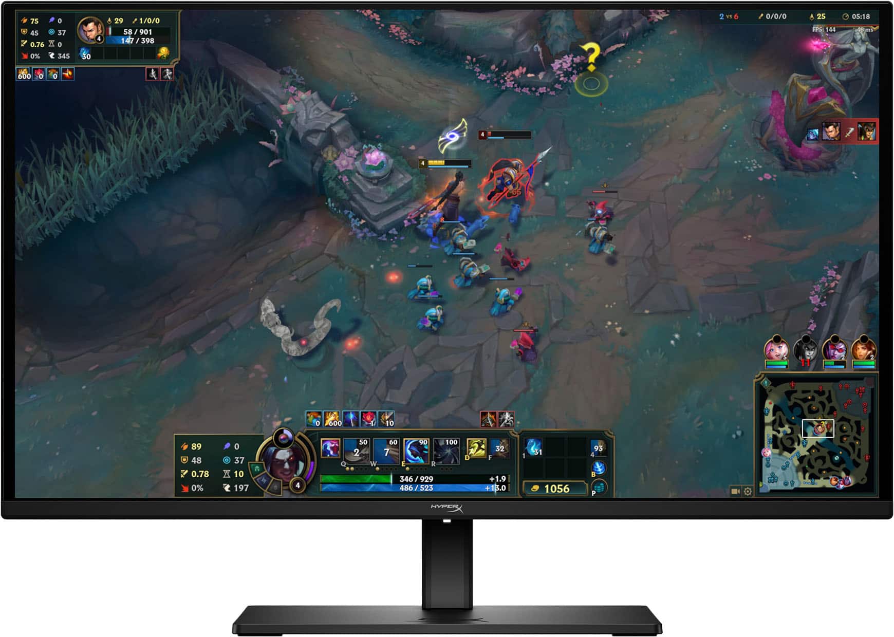 HyperX - OMEN 27" OLED QHD 240Hz 0.03ms GtG G-SYNC Compatible Gaming Monitor with Adjustable Height (DisplayPort, HDMI) - Bl…