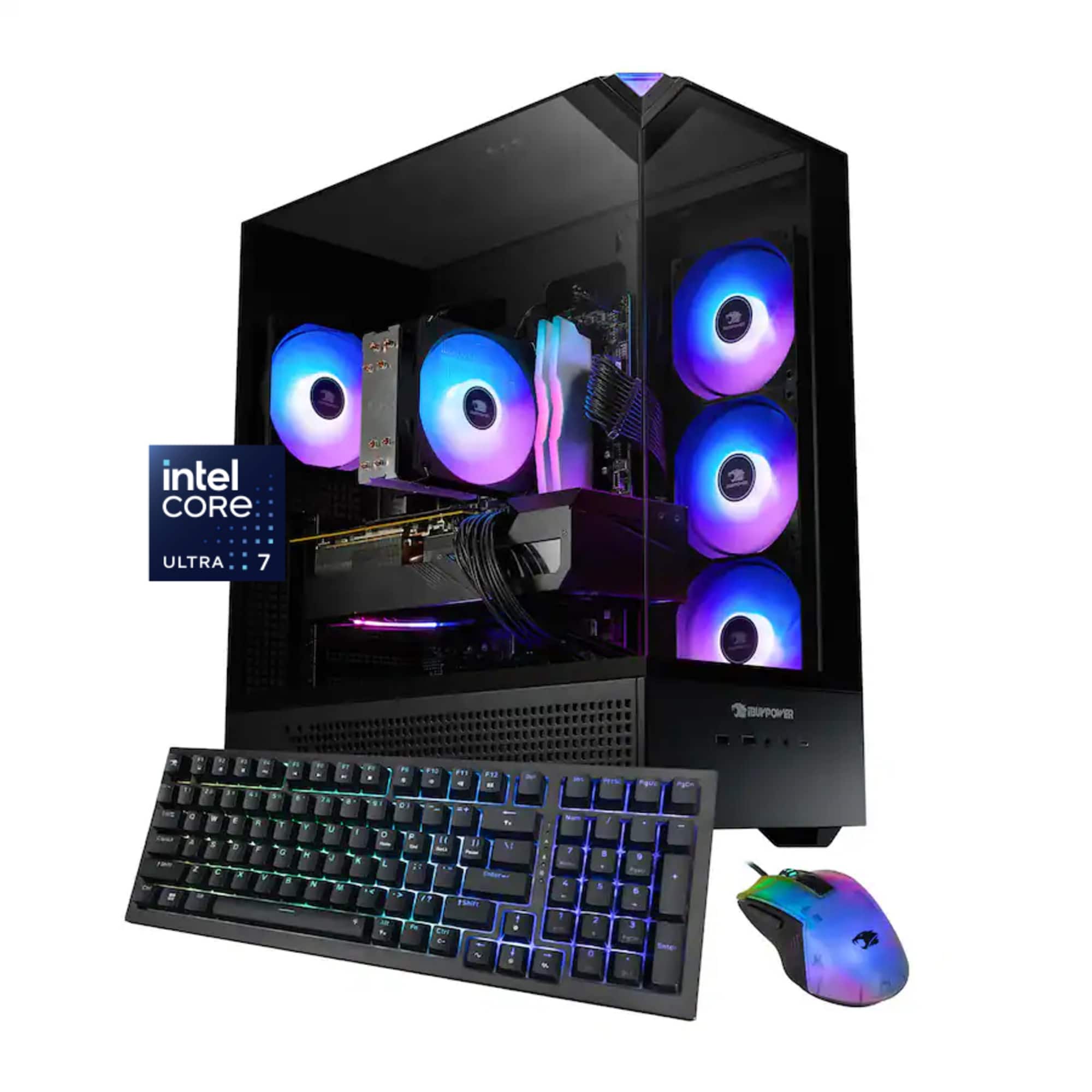 iBUYPOWER - Element Gaming Desktop PC-Intel Core Ultra 7 265F, NVIDIA GeForce RTX 5070 12GB, 32GB DDR5 RGB,2TB SSD - Black p…