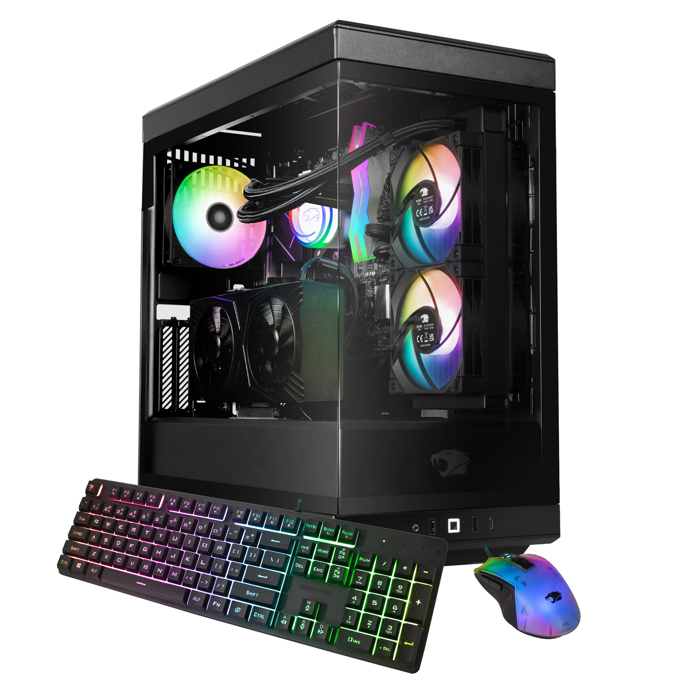 iBUYPOWER - iBUYPOWER-Y40 PRO Gaming Desktop PC - AMD Ryzen 7 7800X3D, NVIDIA GeForce RTX 5070Ti 16GB, 32GB DDR5 RGB,2TB NVM…