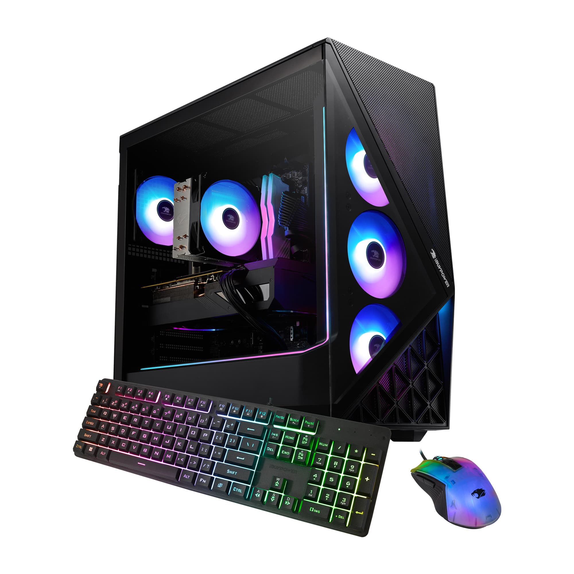 iBUYPOWER - Slate Gaming Desktop PC - Intel Core i7 14700F, NVIDIA GeForce RTX 5060 8GB, 32GB DDR5 RGB,1TB NVMe - Black prod…