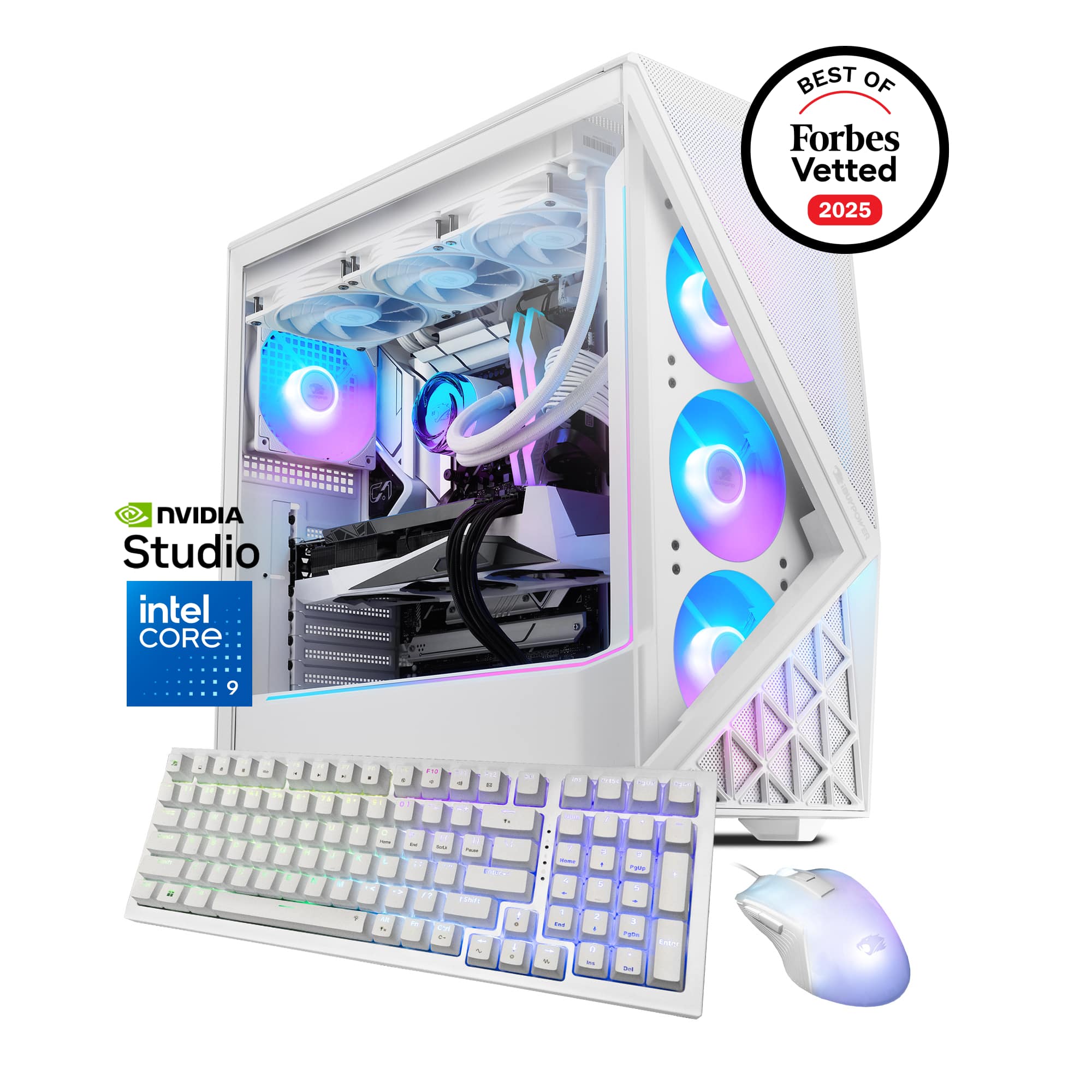 iBUYPOWER - Slate Gaming Desktop PC- Intel Core Ultra 9 285K,NVIDIA GeForce RTX 5070 12GB,32GB DDR5 RGB,2TB NVMe - White pro…