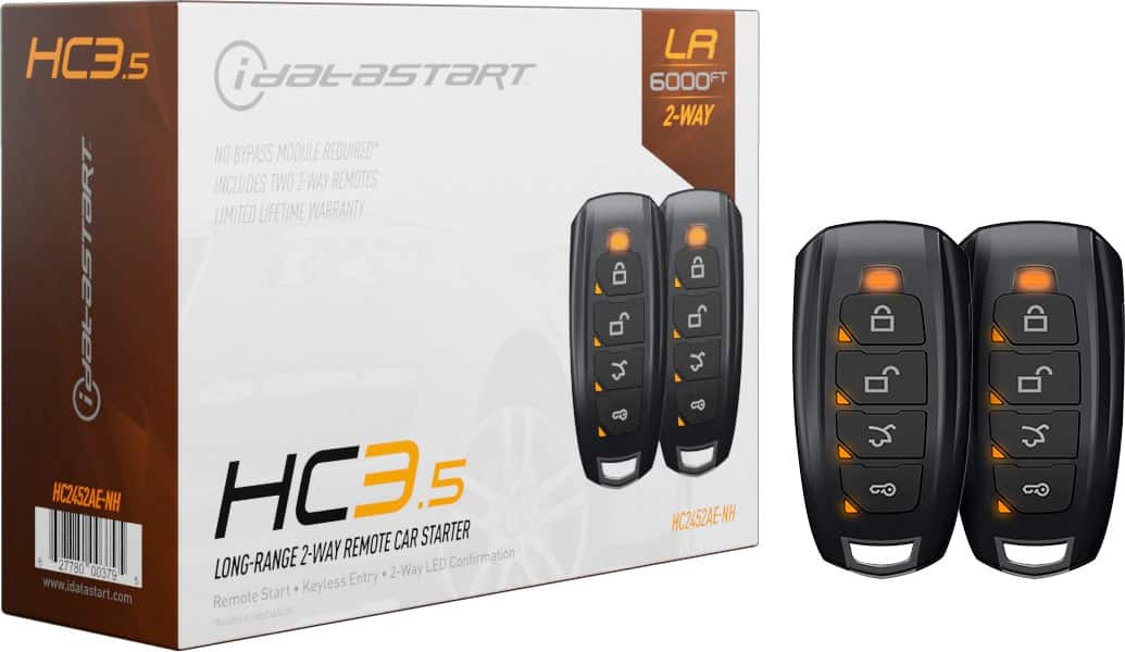 iDataStart - HC3.5 2-Way LED Remote Start System - Installation Included - Black product image
