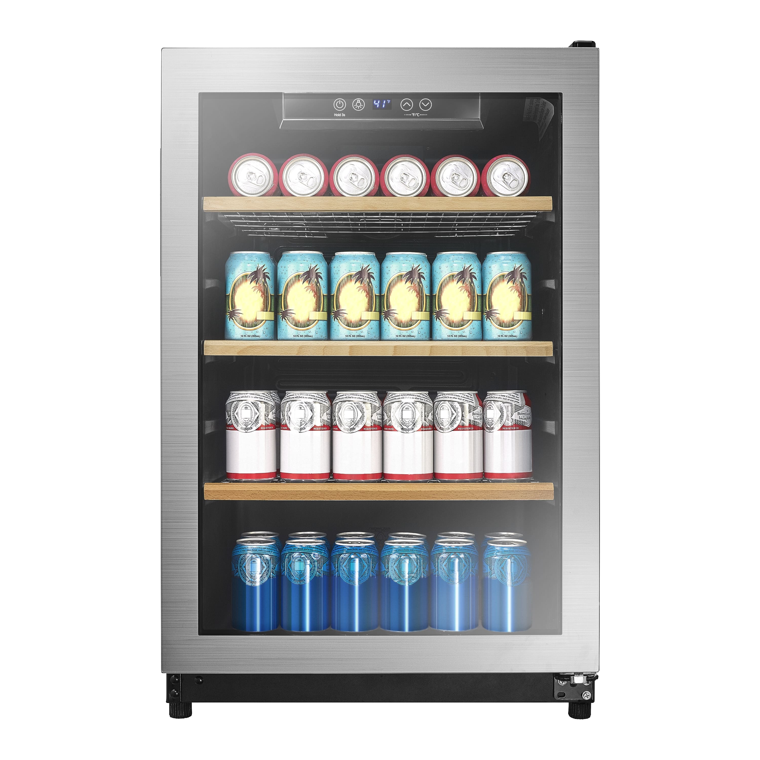 Insignia™ - 130-Can Beverage Cooler - Silver product image