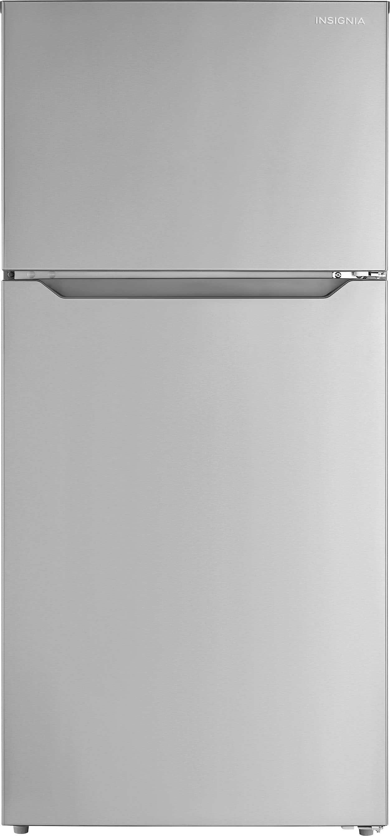 Insignia™ - 14.2 Cu. Ft. Top-Freezer Refrigerator with ENERGY STAR Certification - Stainless Steel product image
