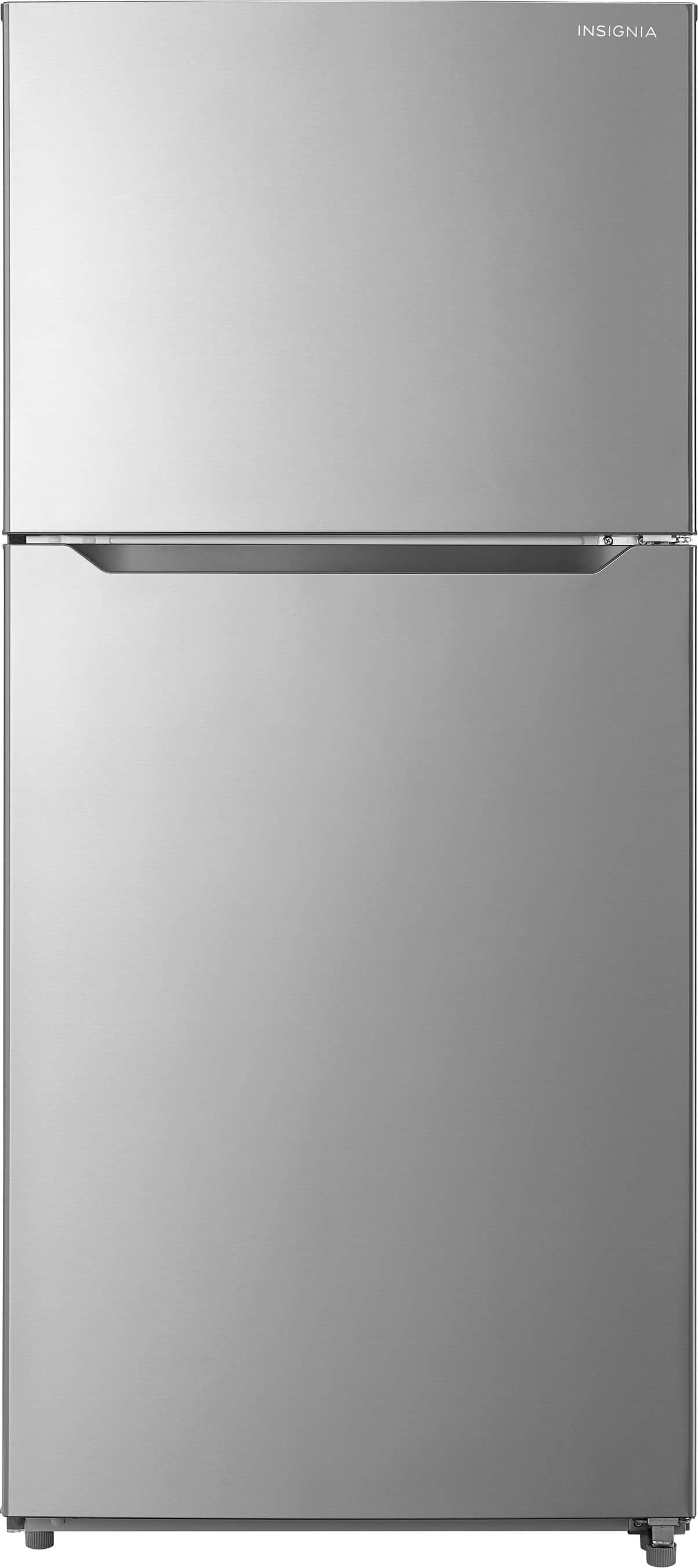 Insignia™ - 18 Cu. Ft. Top-Freezer Refrigerator with ENERGY STAR Certification - Stainless Steel product image