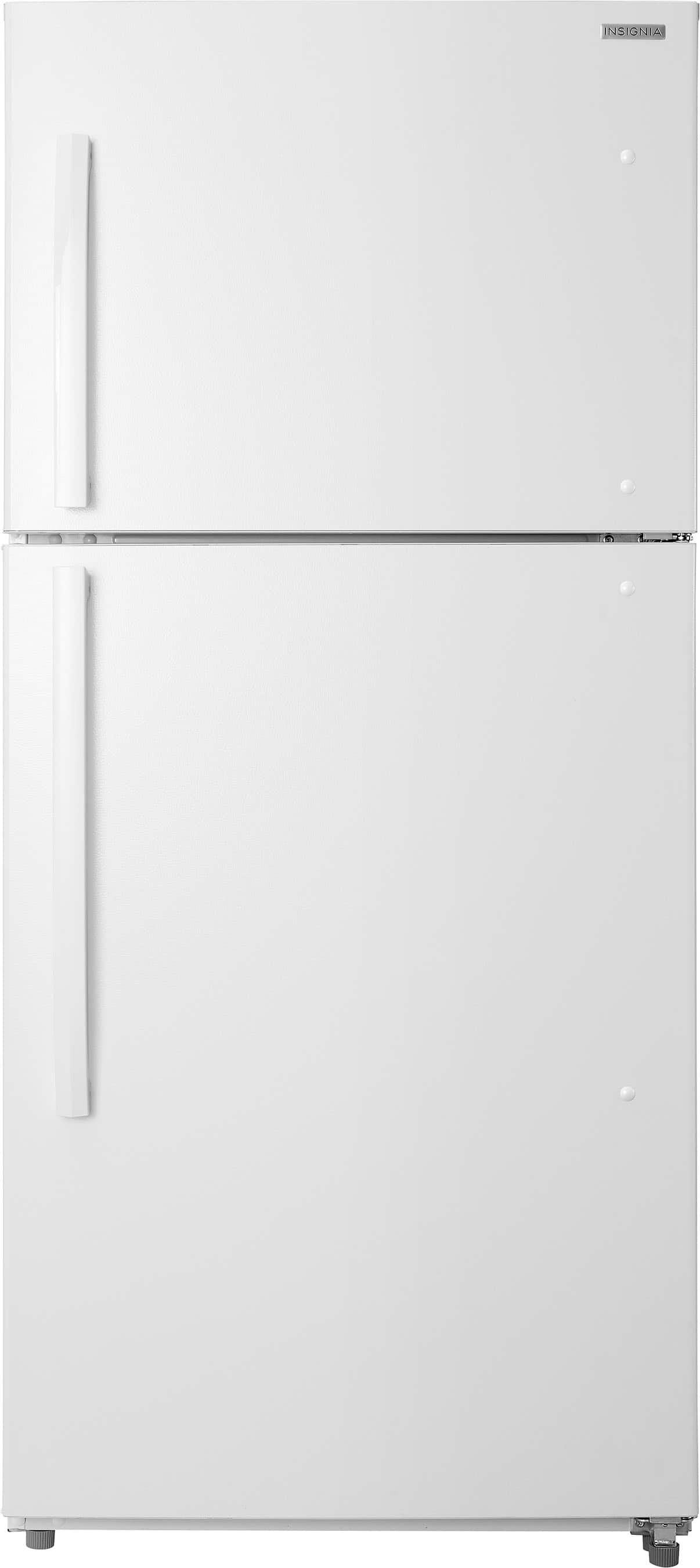 Insignia™ - 18 Cu. Ft. Top-Freezer Refrigerator with Handles - White product image