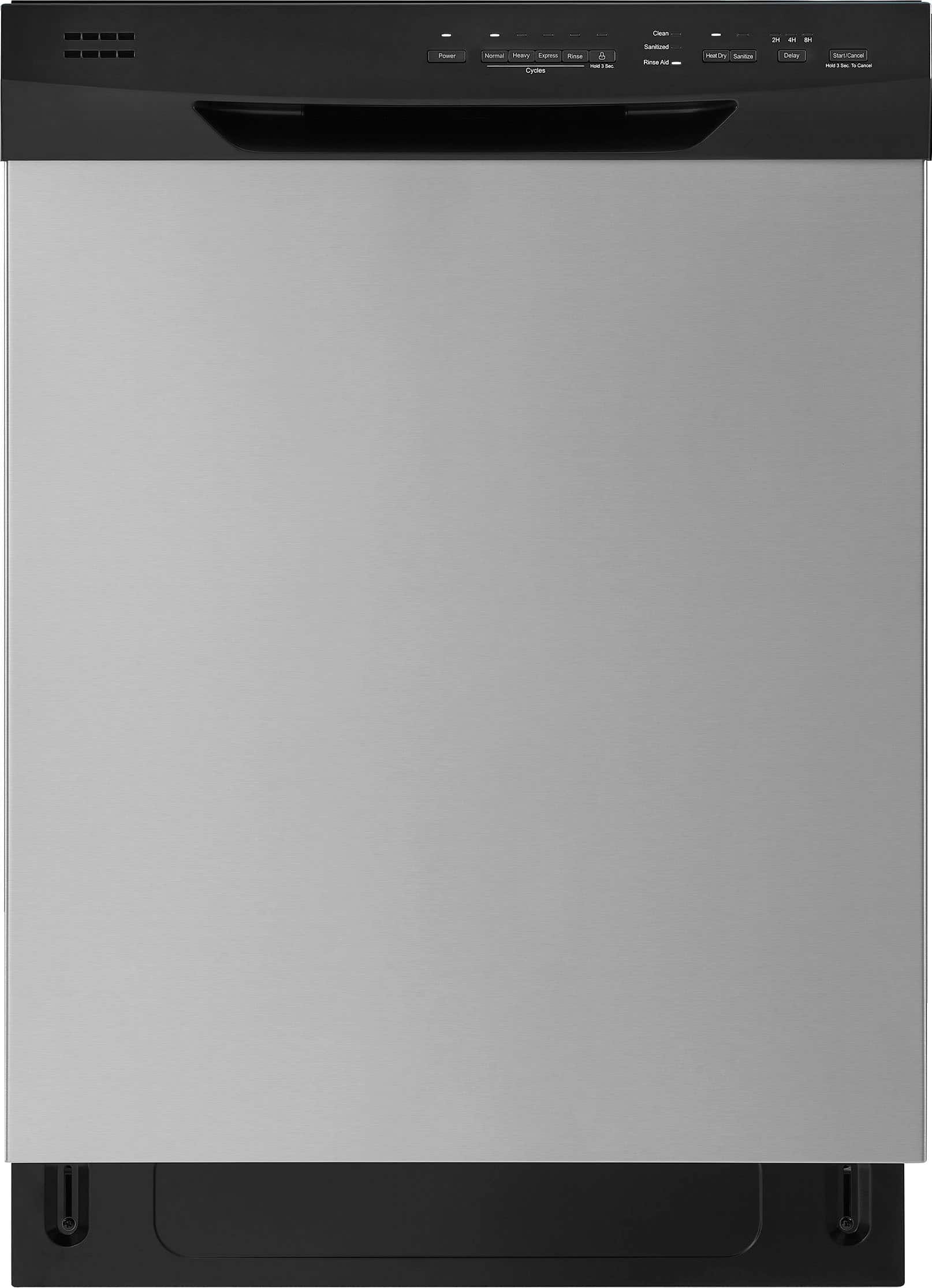 Insignia™ - 24” Front Control Built-In Dishwasher with Sensor Wash, Stainless Steel Tub, 51 dBA, and ENERGY STAR Certificati…