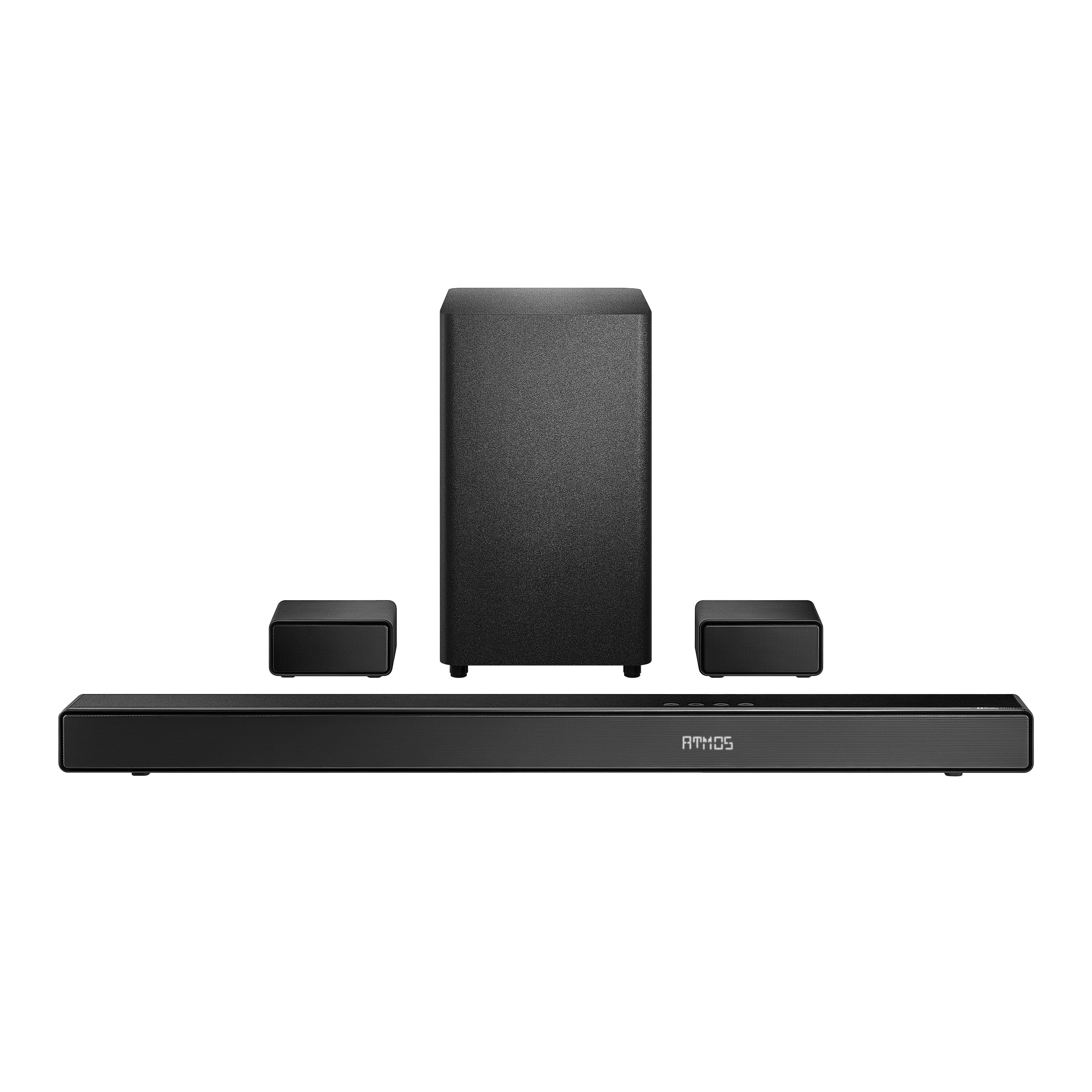 Insignia™ - 5.1.2 Channel Home Theater Soundbar with Wireless Subwoofer and Rear Speakers, Dolby Atmos, DTS:X, Bluetooth - B…