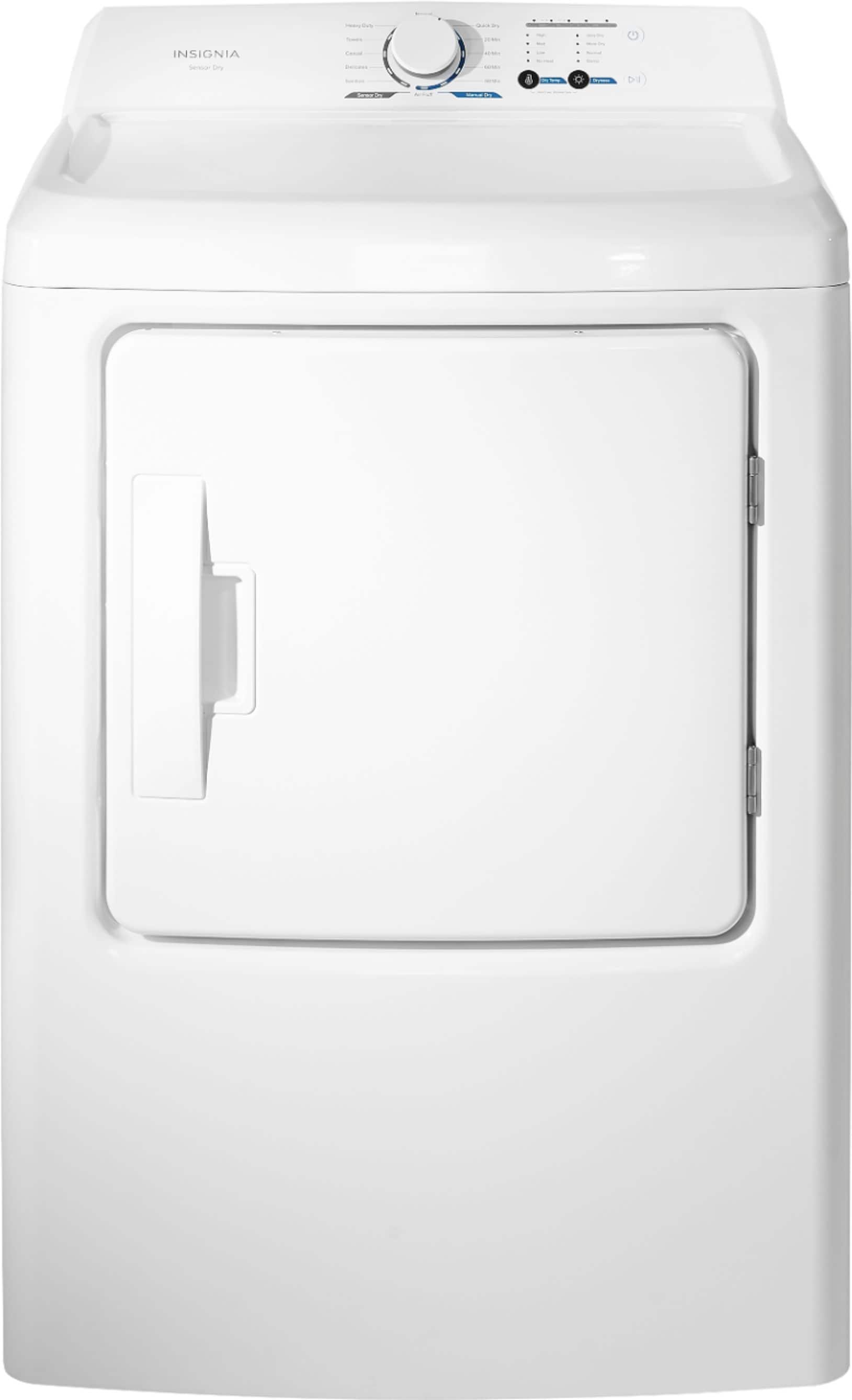 Insignia™ - 6.7 Cu. Ft. Electric Dryer with Sensor Dry - White product image