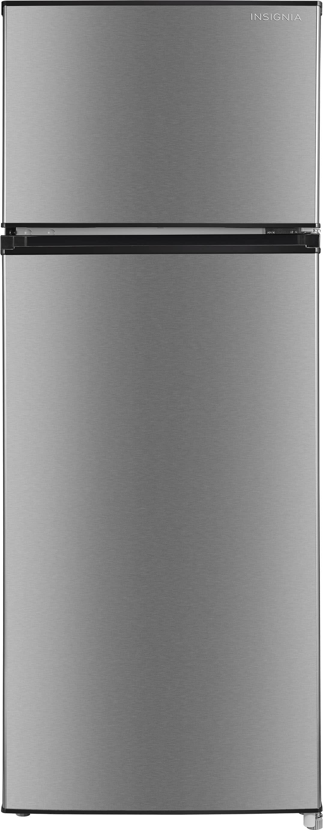 Insignia™ - 7.2 Cu. Ft. Mini Fridge with Top Freezer and ENERGY STAR Certification - Stainless Steel Look product image