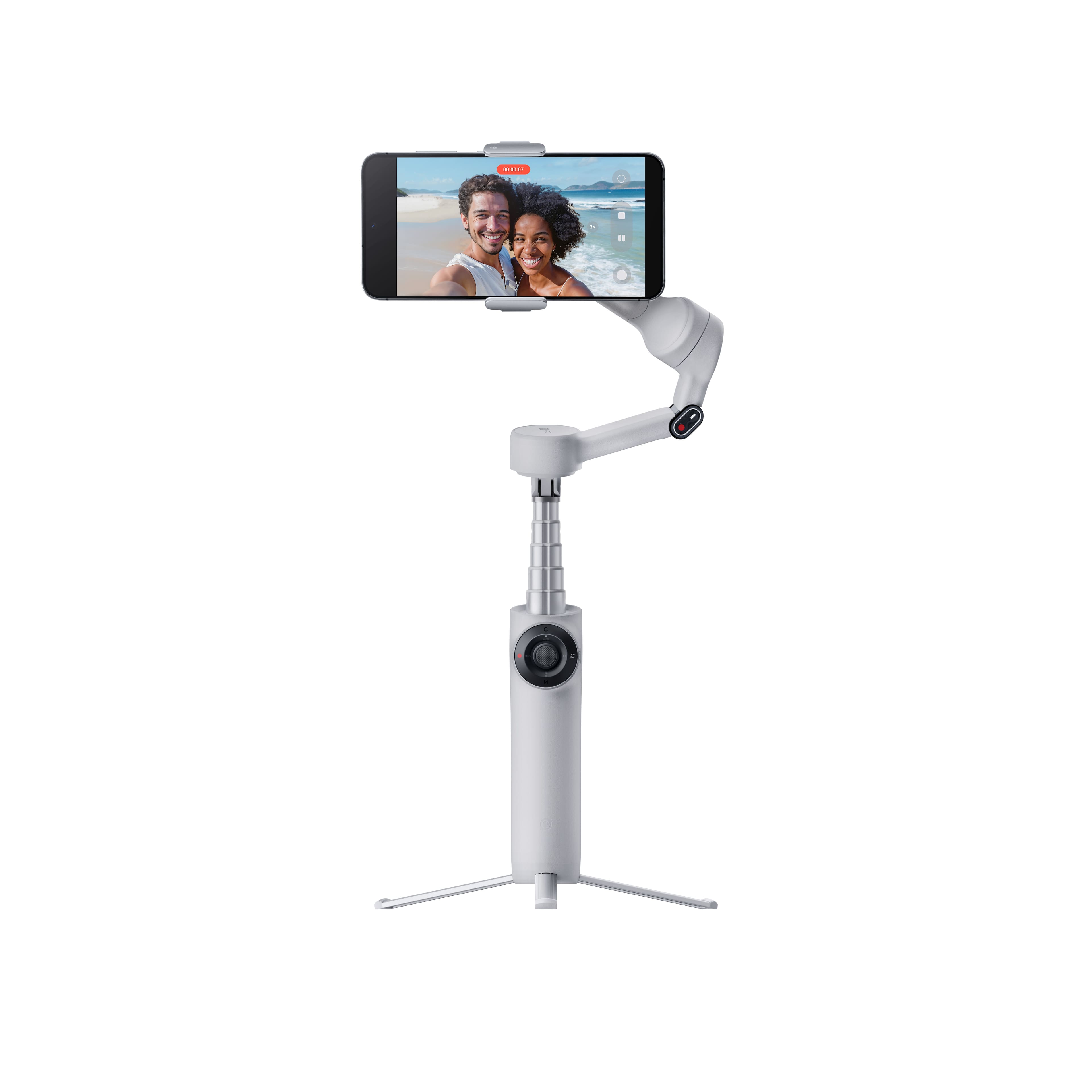 Insta360 - Flow 2 AI Tracker Bundle Gimbal Stabilizer for Smartphones - Stone Gray product image