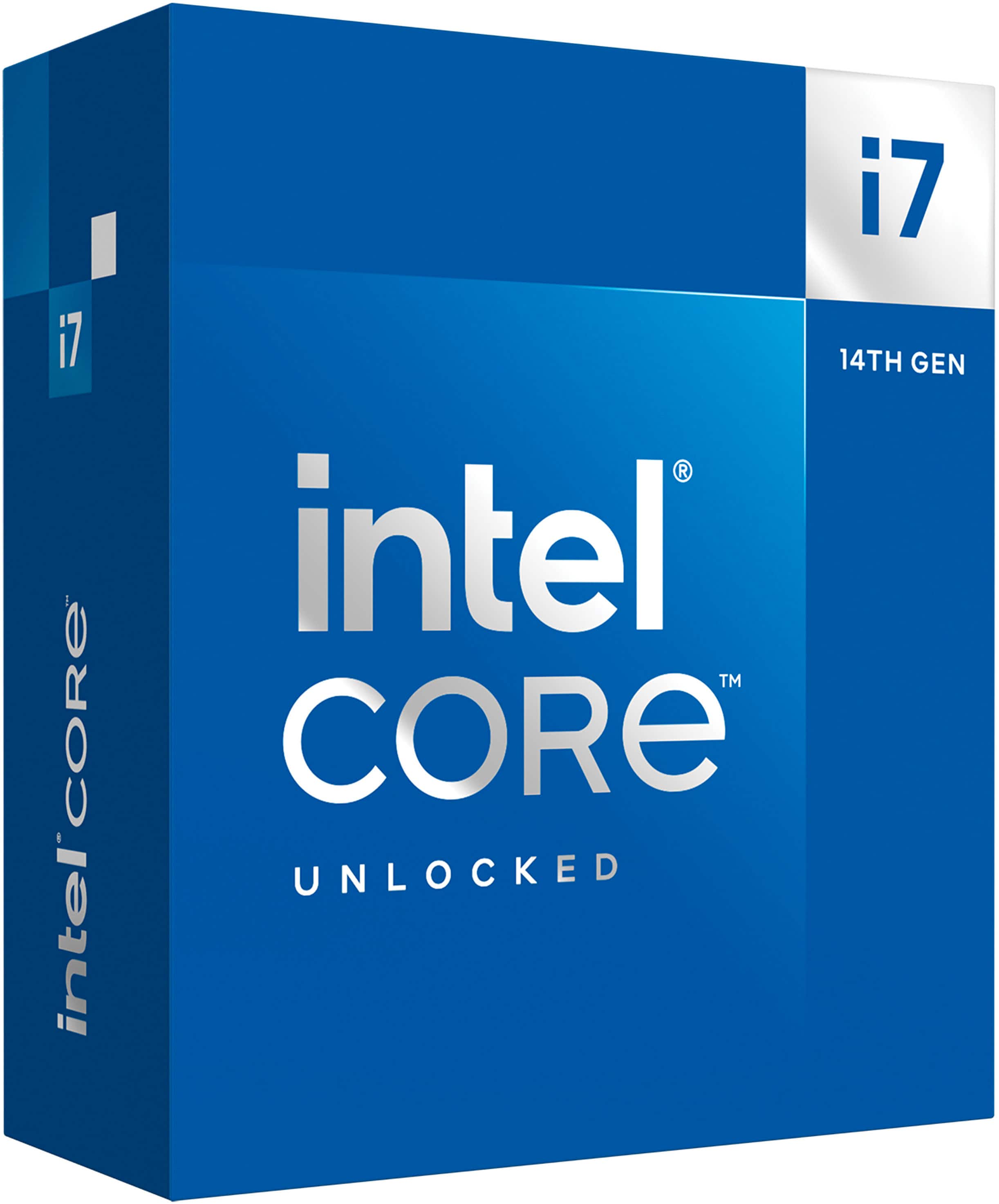 Intel - Core i7-14700K 14th Gen 20-Core 28-Thread - 4.3GHz (5.6GHz Turbo) Socket LGA 1700 Unlocked Desktop Processor - Multi…