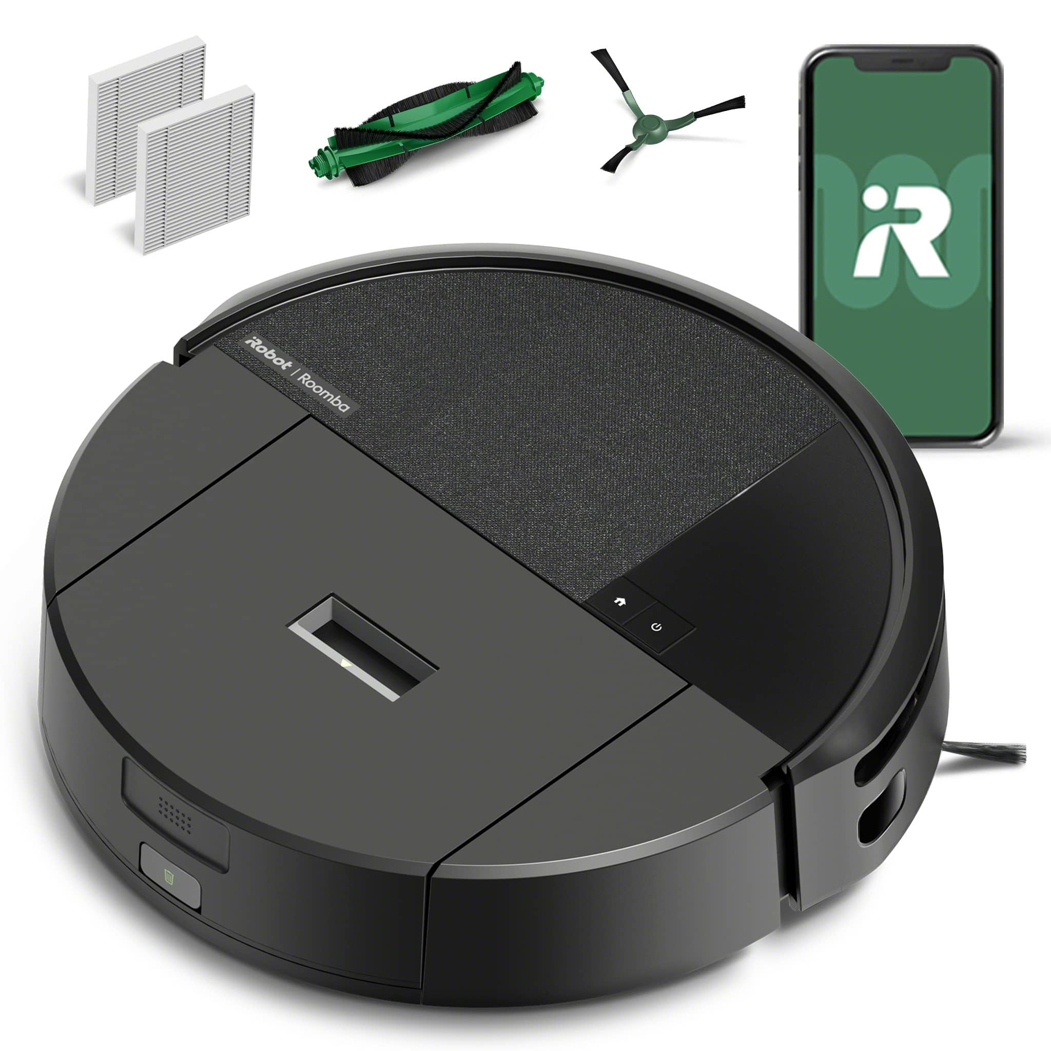 iRobot - Roomba 205 DustCompactor Vacuum - Compacts Dirt Inside, No Emptying for 60 Days, Bagless, Intense Suction - Black p…