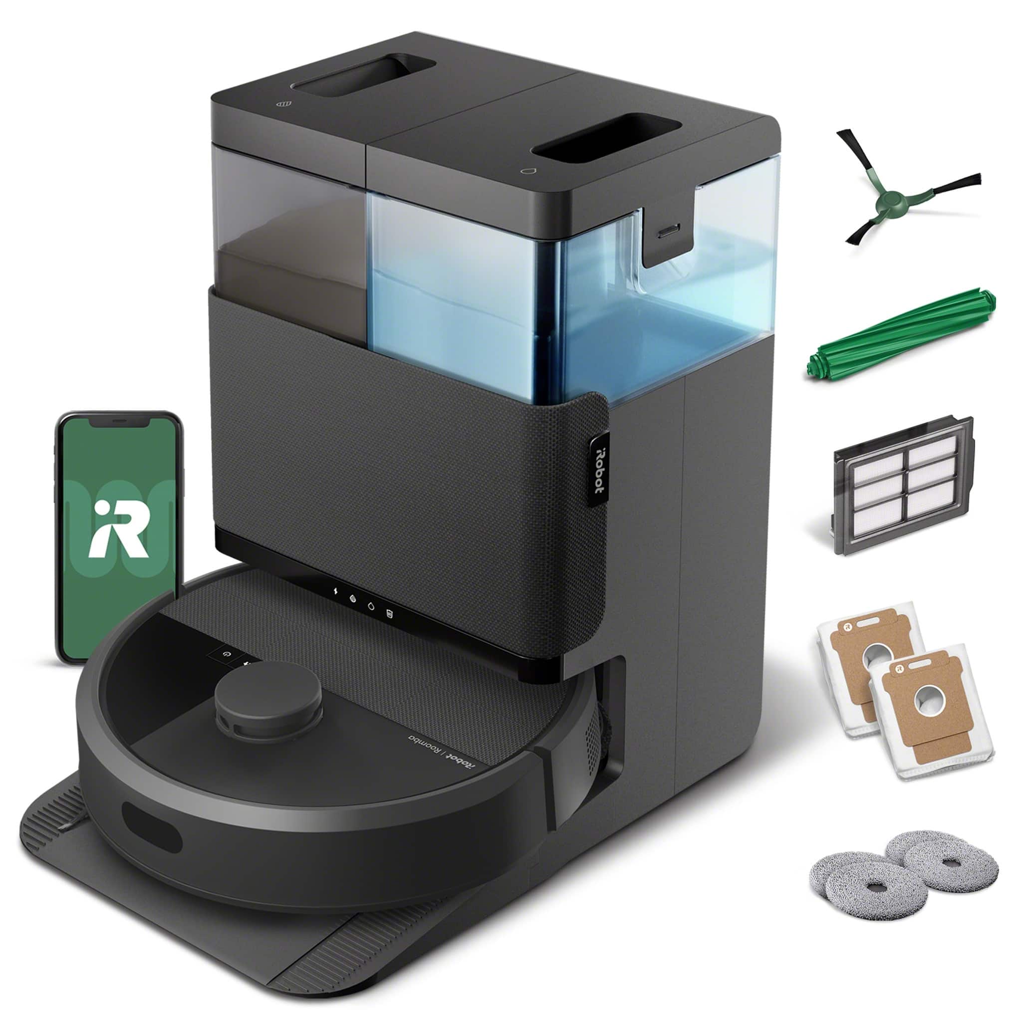 iRobot - Roomba 405 (G185) Combo Vacuum & Mop + AutoWash Dock - Dual Spinning Mop Pads, Self Empties, Intense Suction, Pad L…