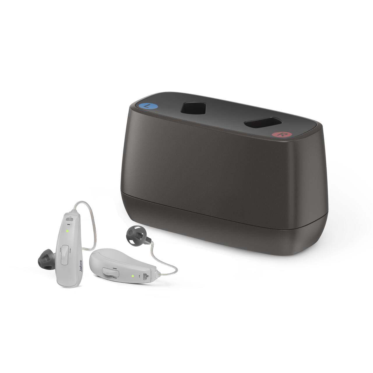Jabra - Enhance Select 50R Rechargeable Hearing Aids - With Remote Professional Care and Bluetooth Streaming - Beige product…