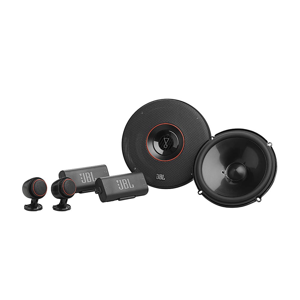 JBL - 6-1/2” Component Car Speakers with Polypropylene Cones with Tweeter Pod (Pair) - Black product image
