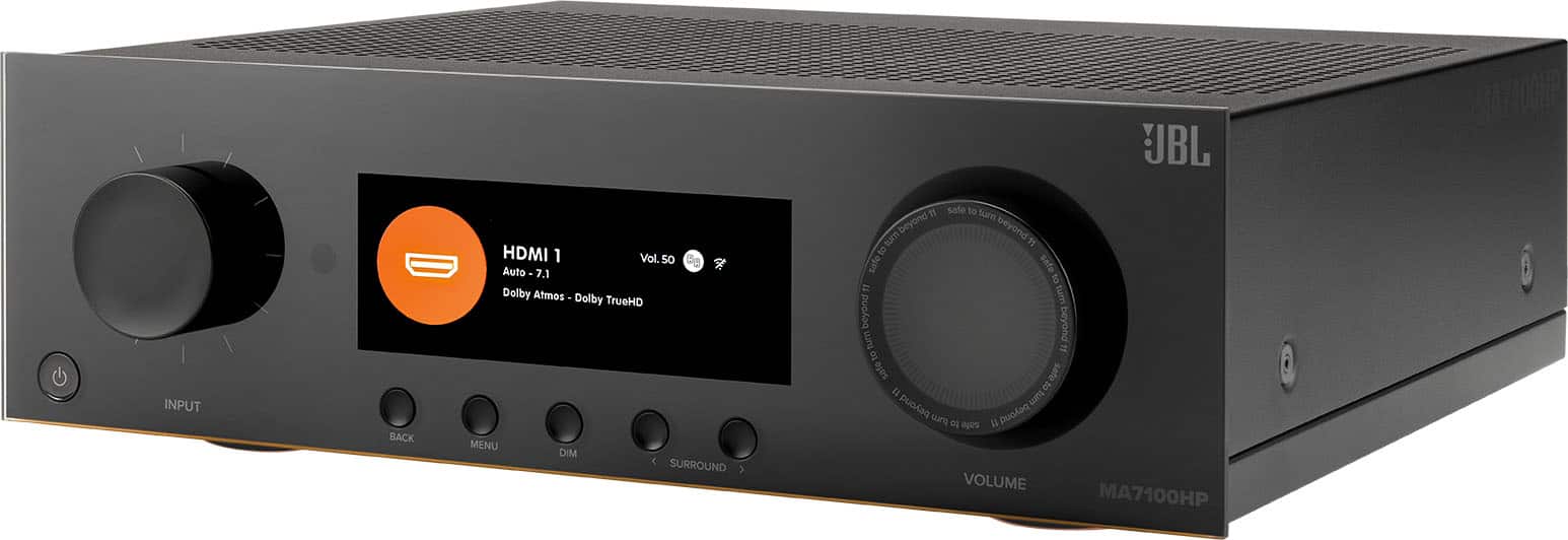 JBL - MA7100HP 7.2ch. Bluetooth and WiFi Capable 8K High Performance AV Home Theater Receiver - Black product image