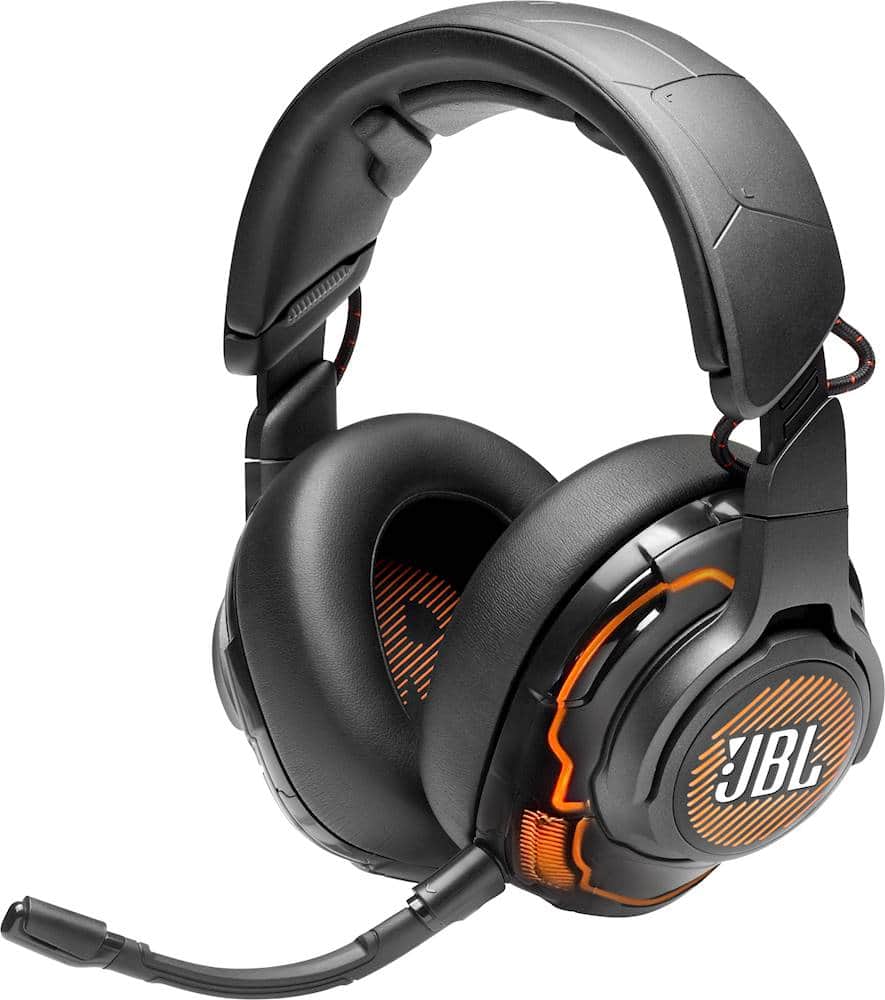 JBL - Quantum One RGB Wired DTS Headphone:X v2.0 Gaming Headset for PC, PS4, Xbox One, Nintendo Switch and Mobile Devices -…