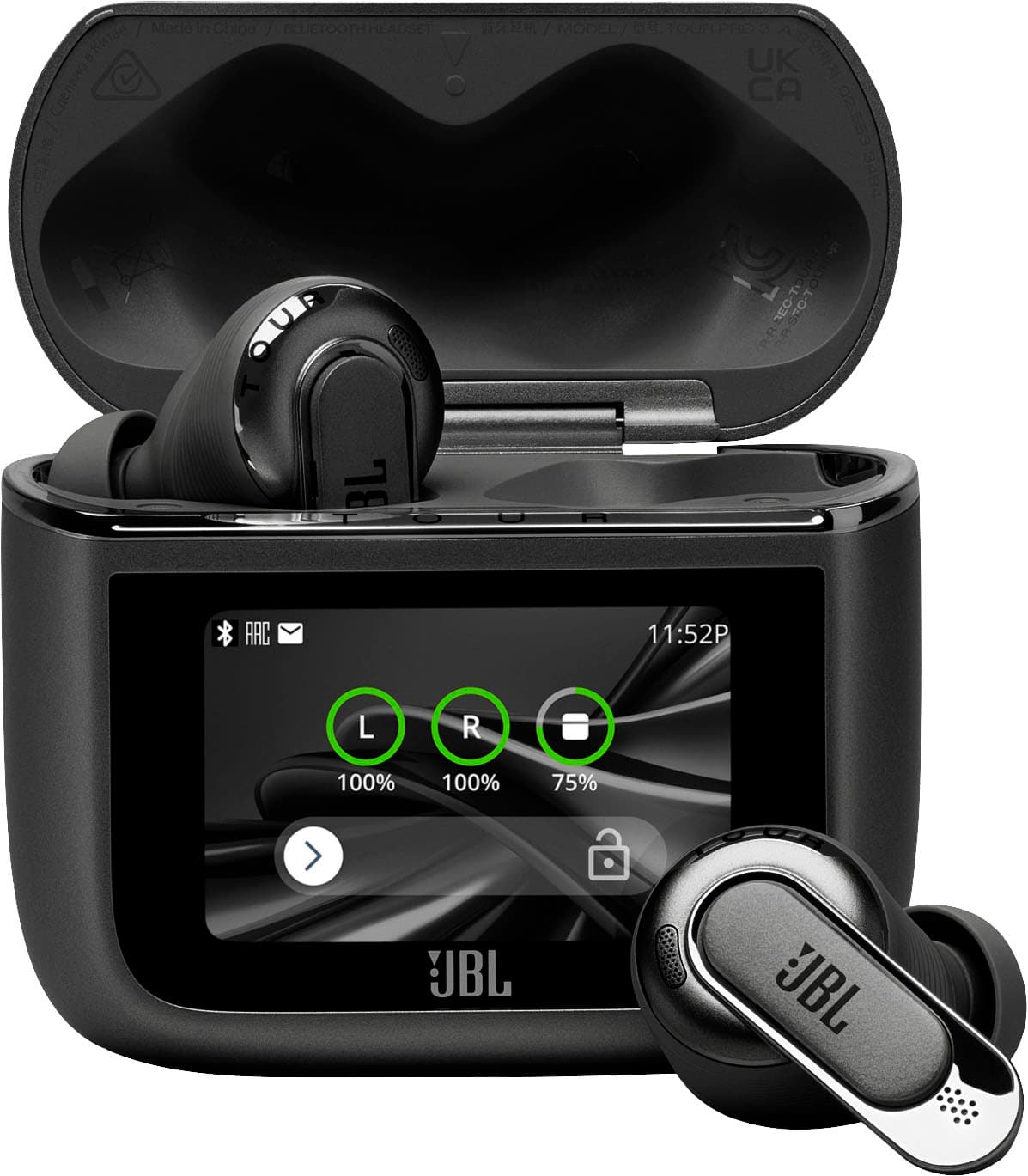 JBL - Tour Pro 3 True Wireless Noise Cancelling Earbuds - 2024 - Black product image